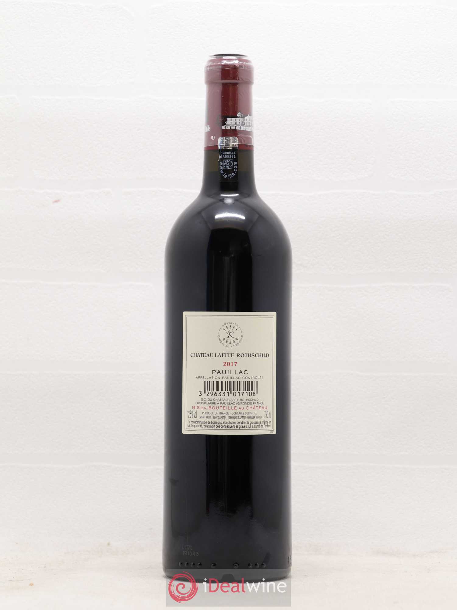 Château Lafite Rothschild 1er Grand Cru Classé 2017 - Lot de 1 bouteille - 1