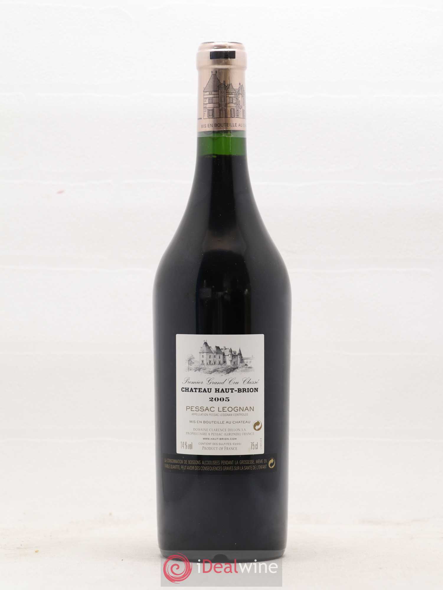 Château Haut Brion 1er Grand Cru Classé 2005 - Lot de 1 bouteille - 1
