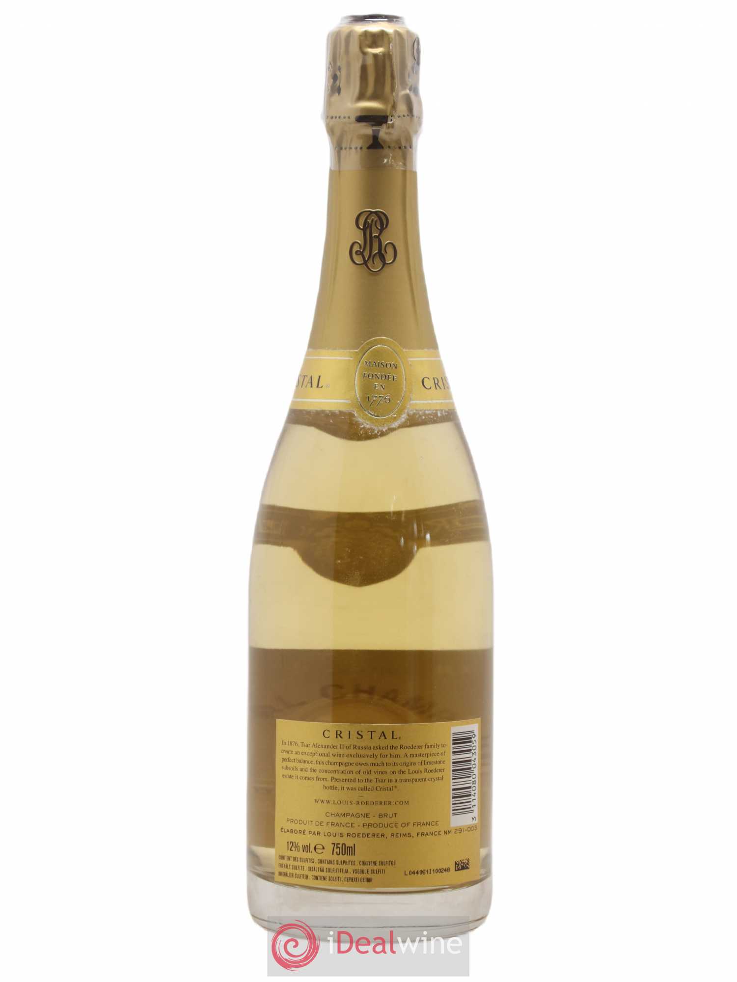 Cristal Louis Roederer 2009 - Lot de 1 bouteille - 1