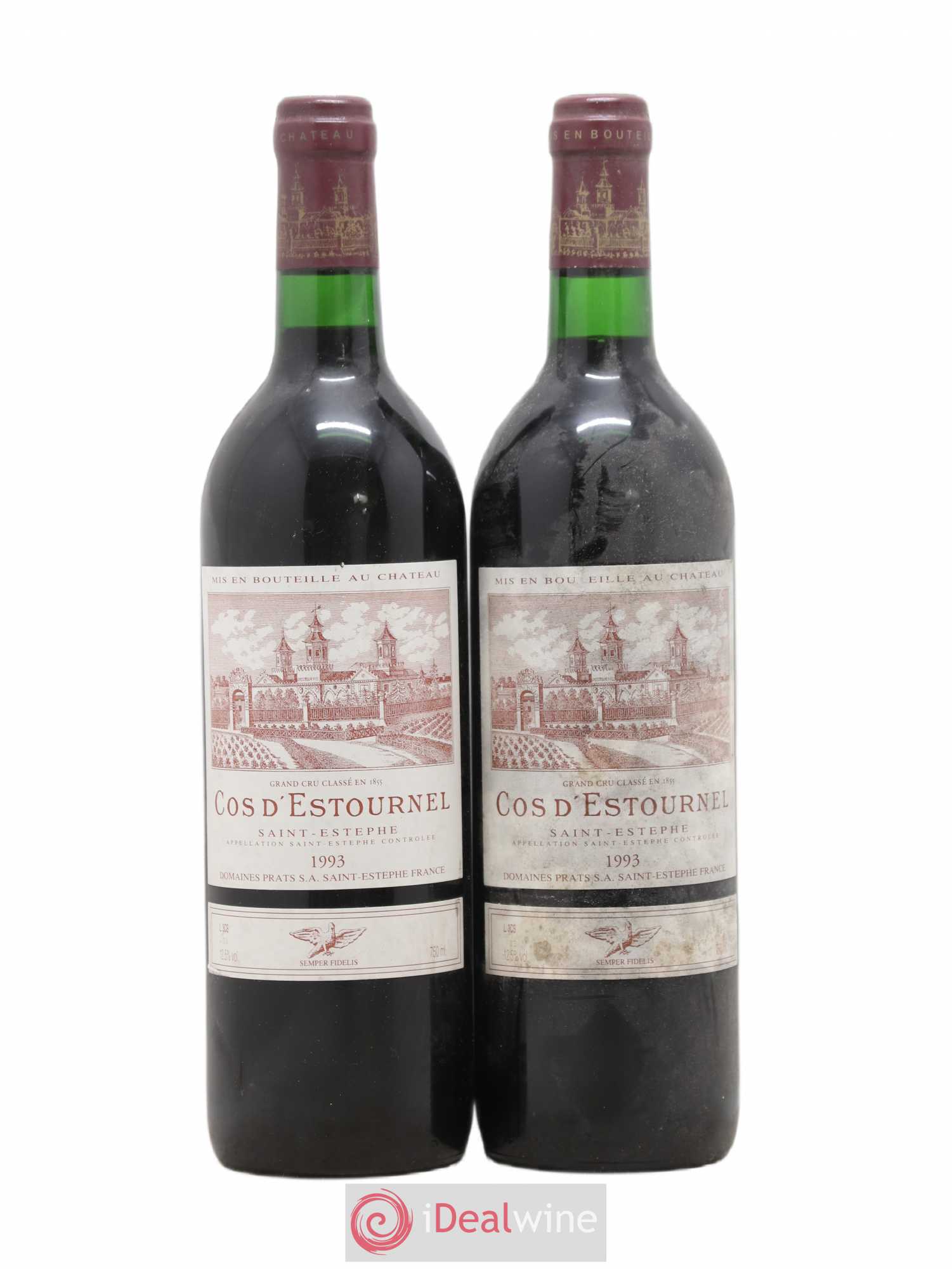 Cos d'Estournel 2ème Grand Cru Classé 1993 - Lot de 2 bouteilles - 0