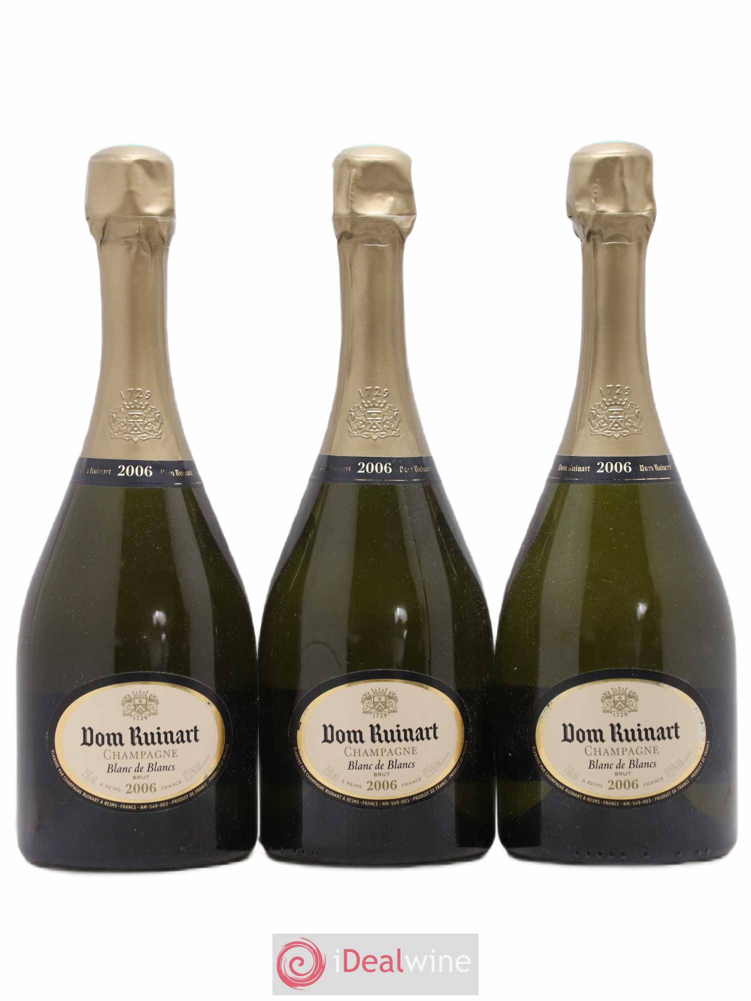 Dom Ruinart Brut Ruinart 2006 - Lot de 3 bouteilles - 0