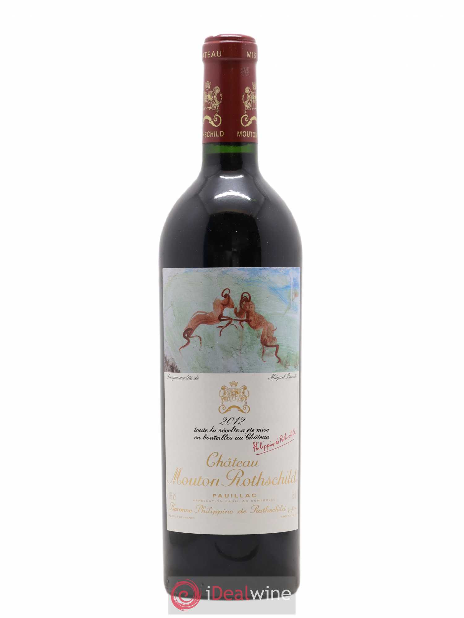 Château Mouton Rothschild 1er Grand Cru Classé 2012 - Lot de 1 bouteille - 0