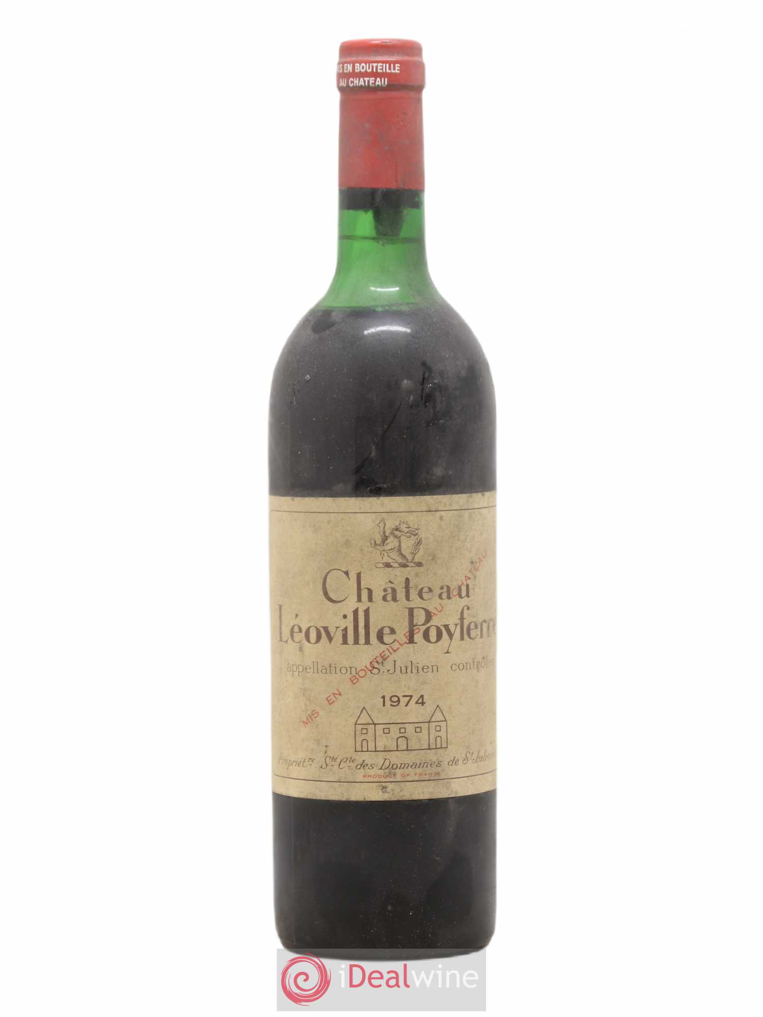Château Léoville Poyferré 2ème Grand Cru Classé 1974 - Lot de 1 bouteille - 0