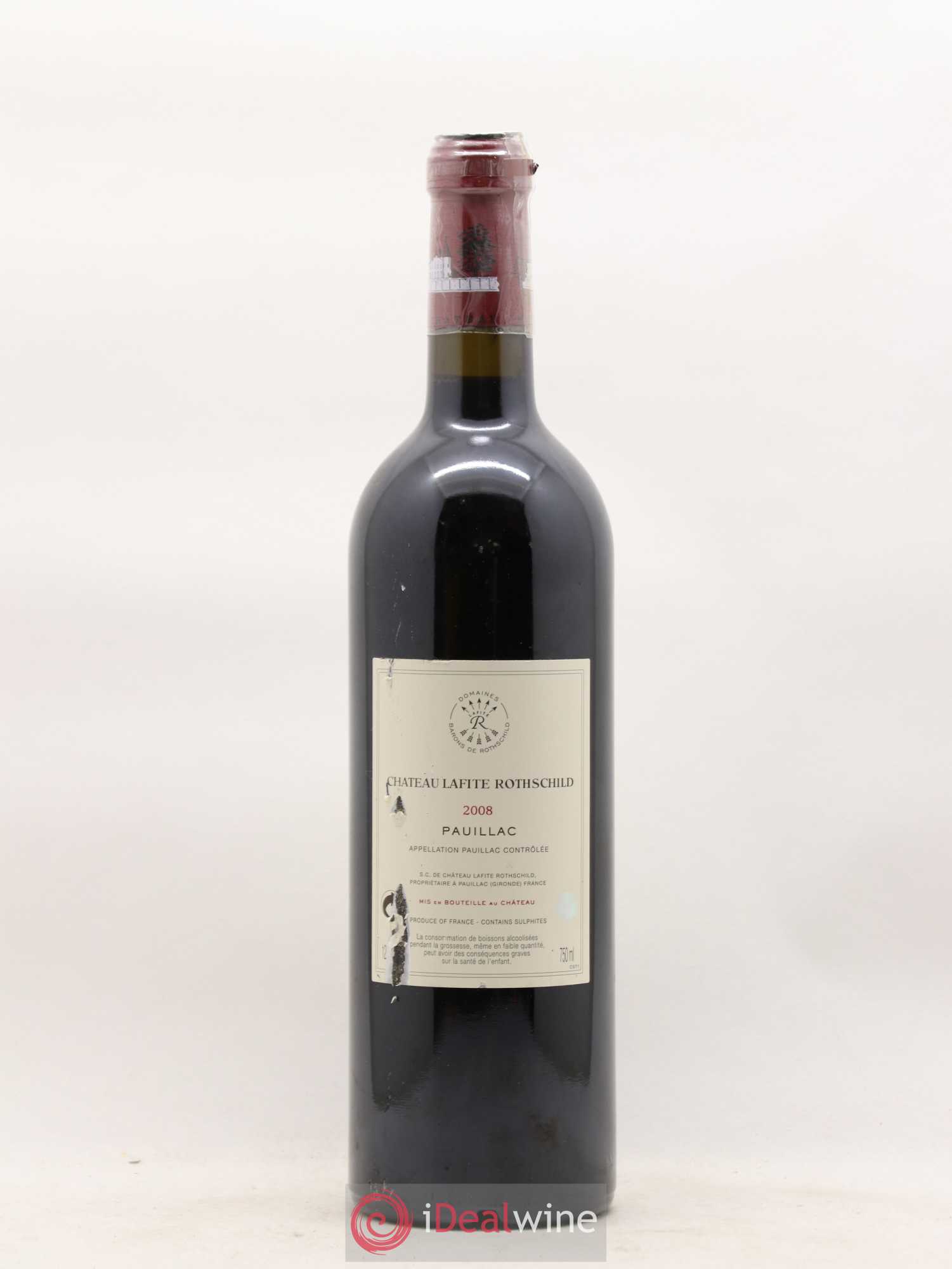 Château Lafite Rothschild 1er Grand Cru Classé 2008 - Lot de 1 bouteille - 1