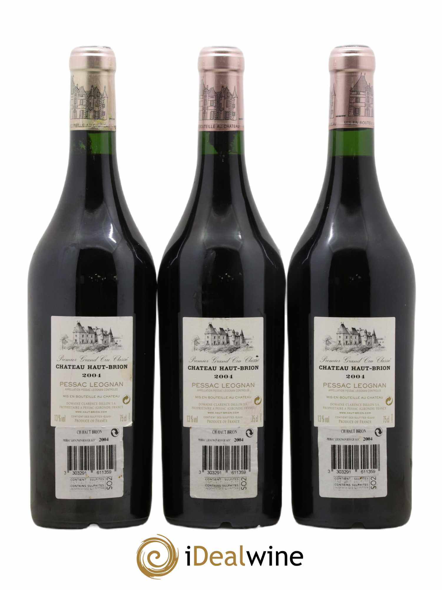 Château Haut Brion 1er Grand Cru Classé 2004 - Lot of 3 bottles - 1