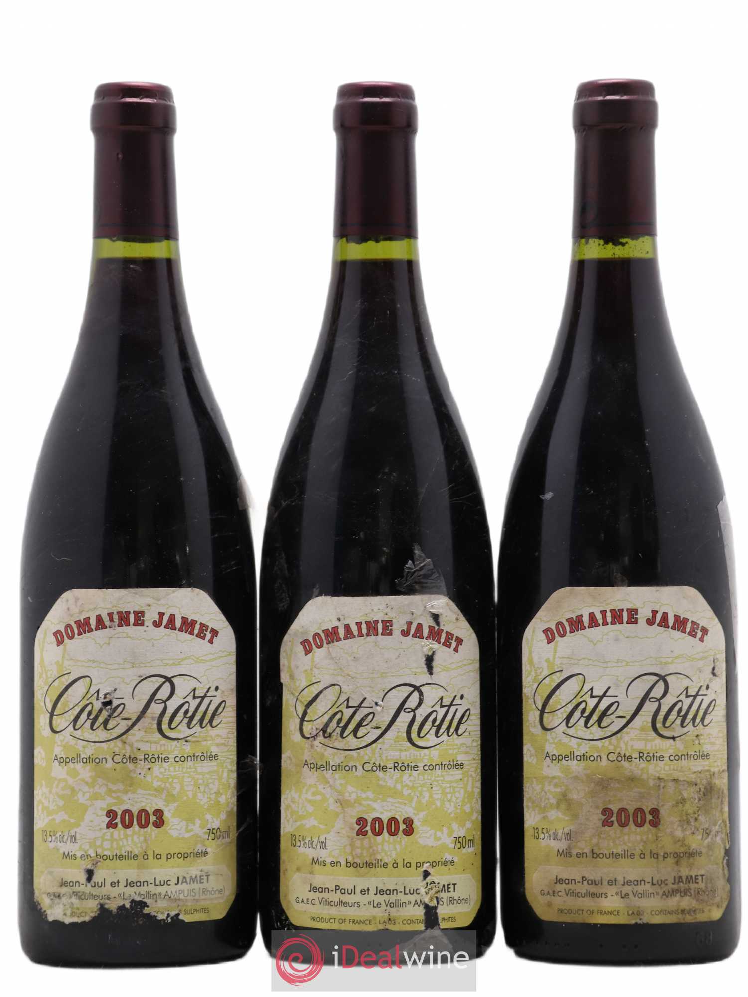 Côte-Rôtie Jamet (Domaine) 2003 - Lot de 3 bouteilles - 0