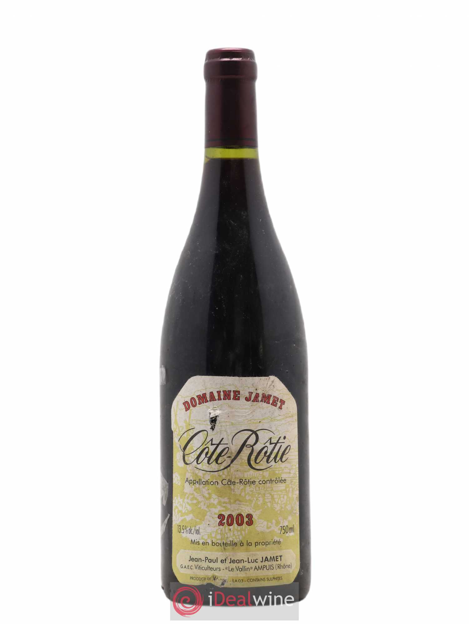 Côte-Rôtie Jamet (Domaine) 2003 - Lot de 1 bouteille - 0