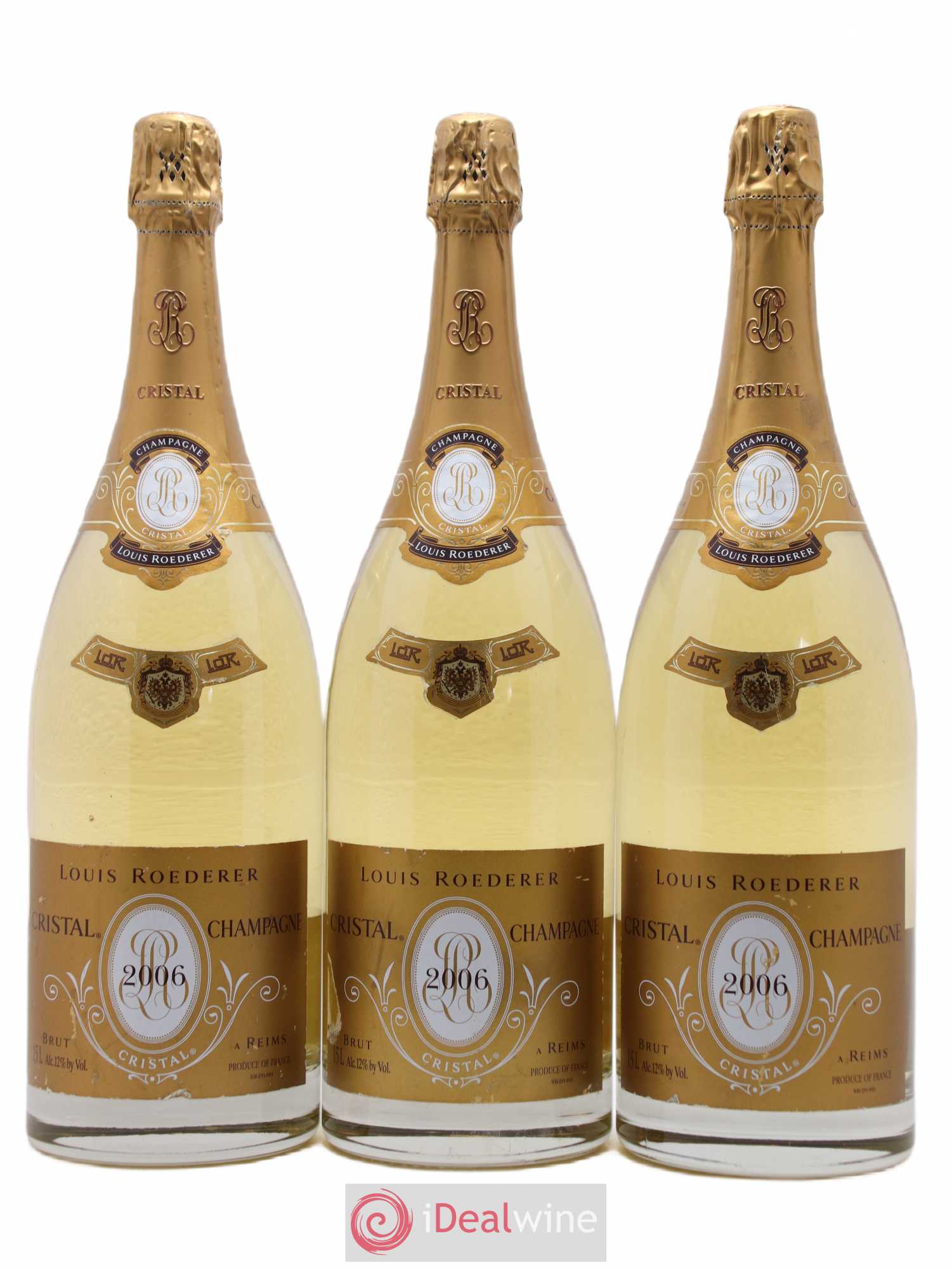 Cristal Louis Roederer 2006 - Lot de 3 magnums - 0
