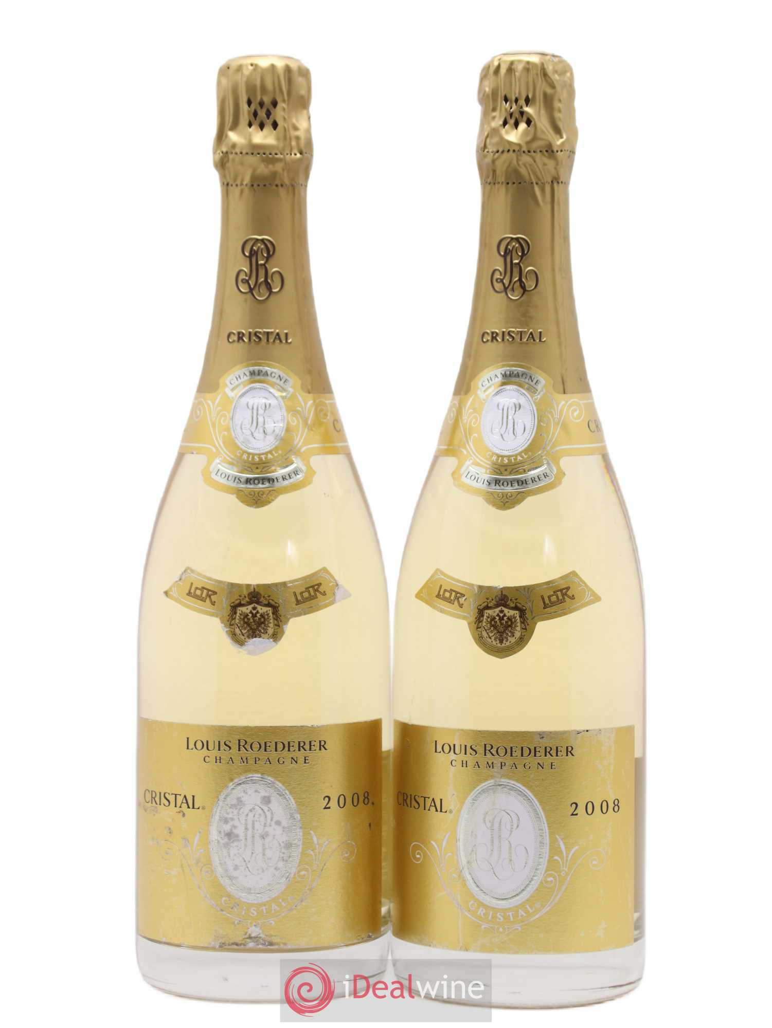 Cristal Louis Roederer 2008 - Lot de 2 bouteilles - 0