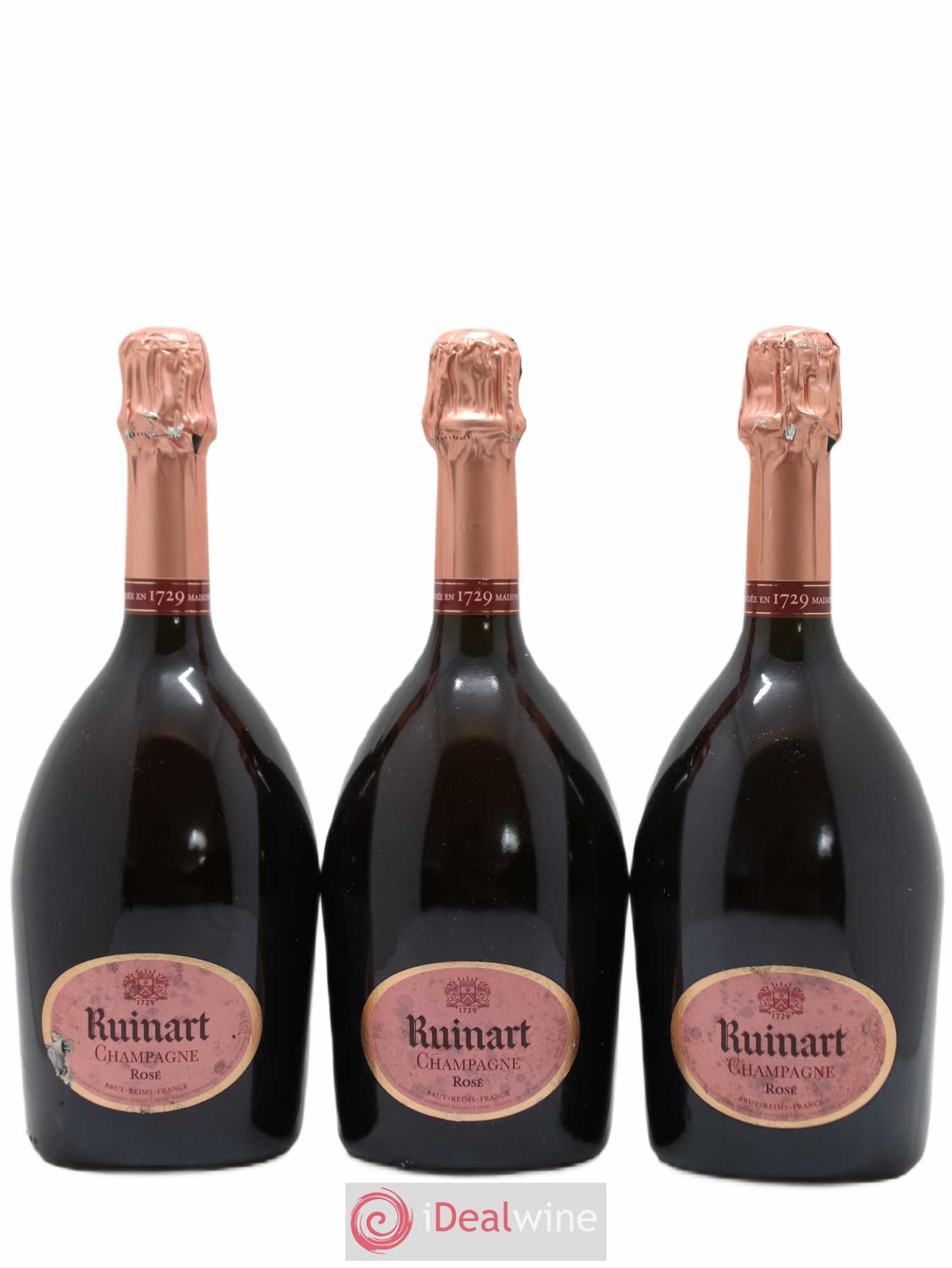 Brut Rosé Ruinart (sans prix de réserve) - Lot de 3 bouteilles - 0