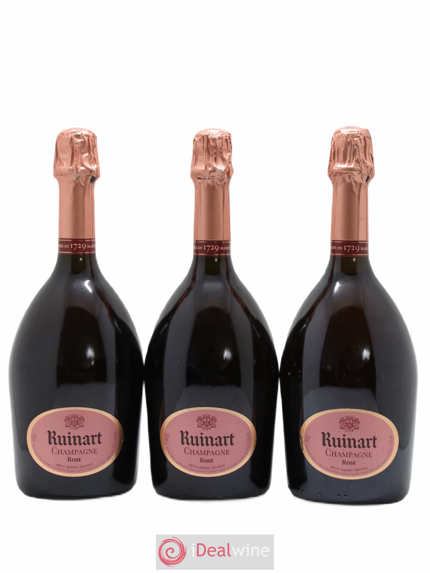 Brut Rosé Ruinart (sans prix de réserve) - Lot de 3 bouteilles - 0