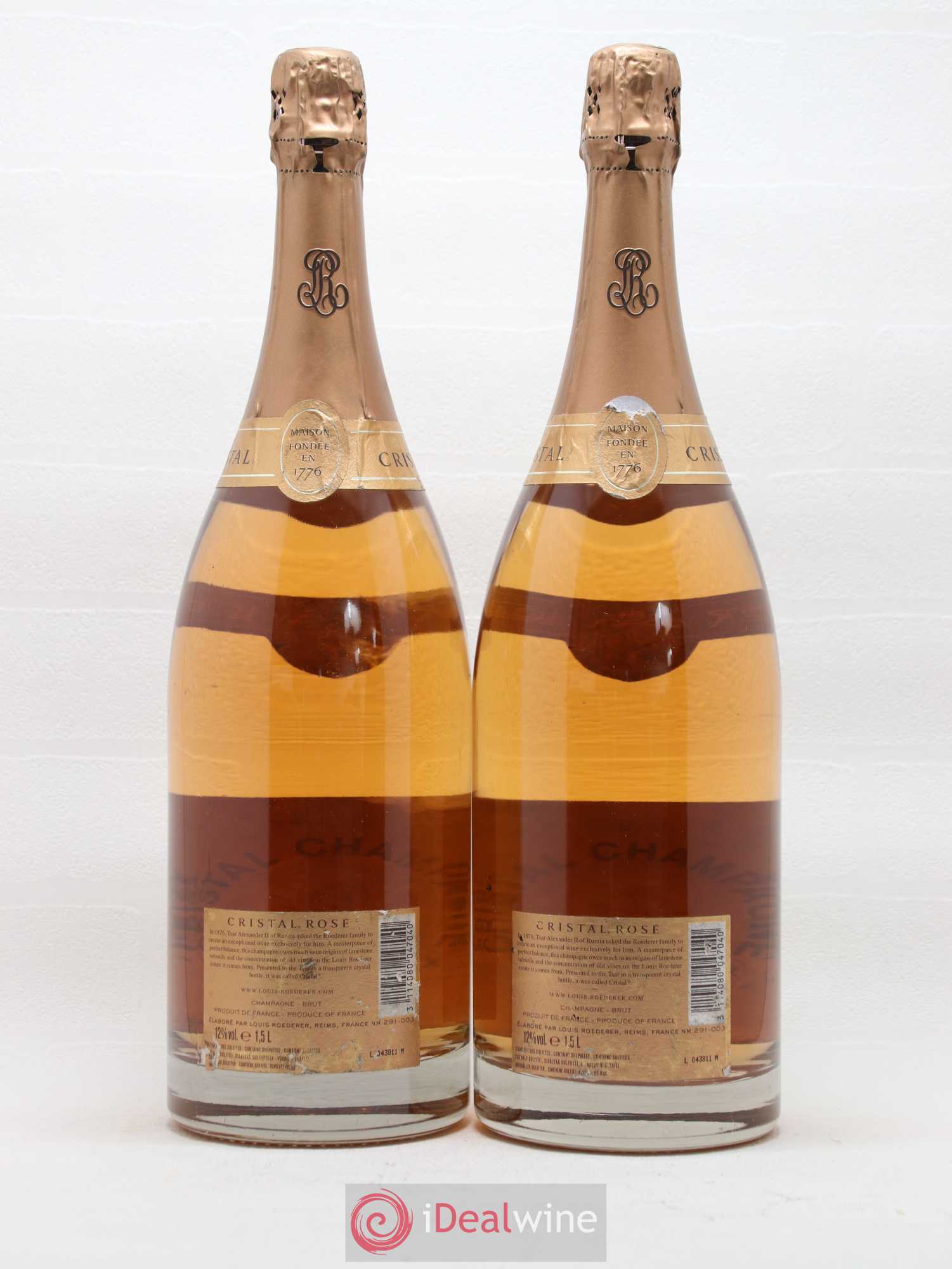 Cristal Louis Roederer 2009 - Lot de 2 magnums - 1