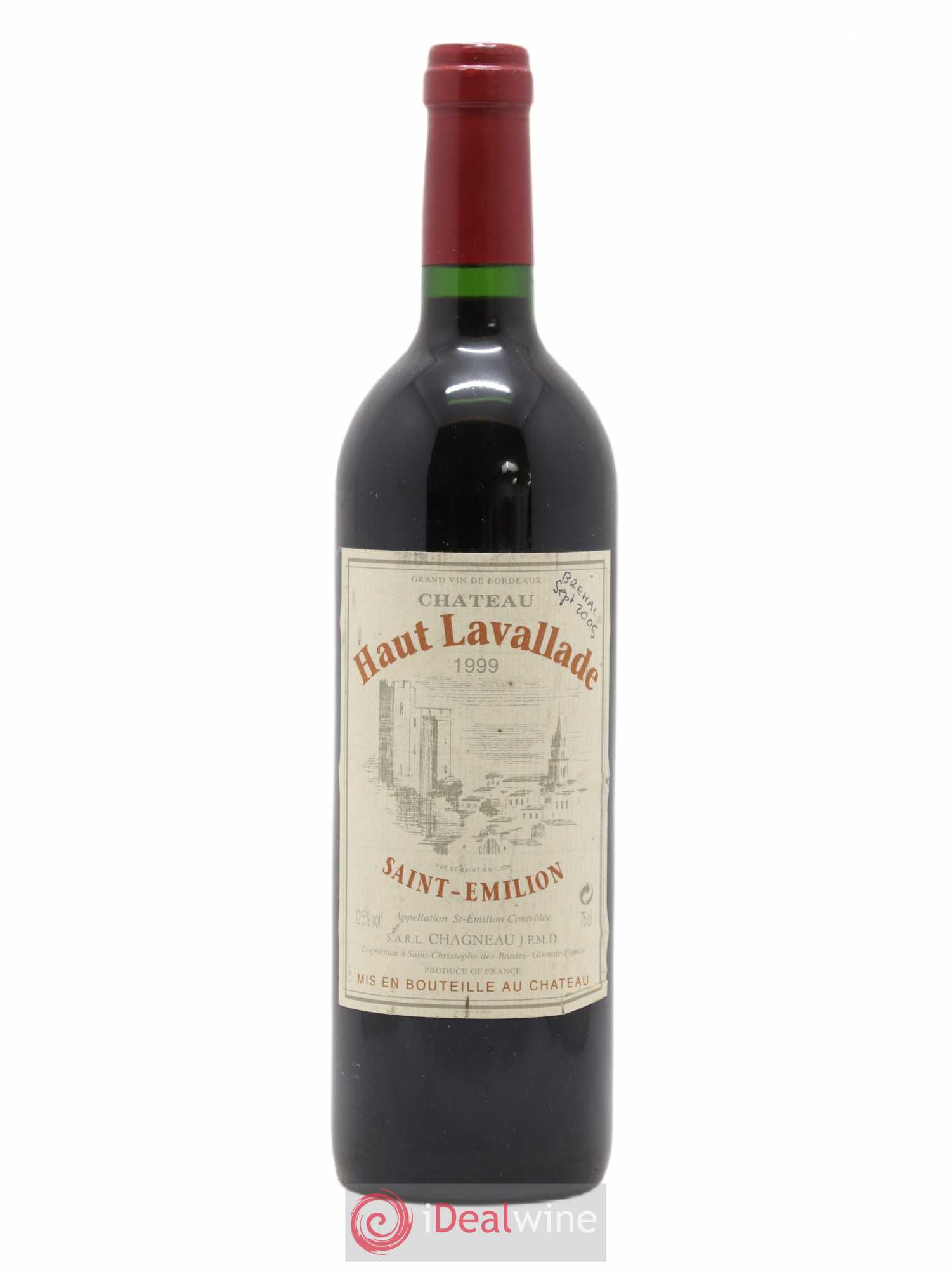 Saint-Émilion Lavallade 1999 - Lot de 1 bouteille - 0