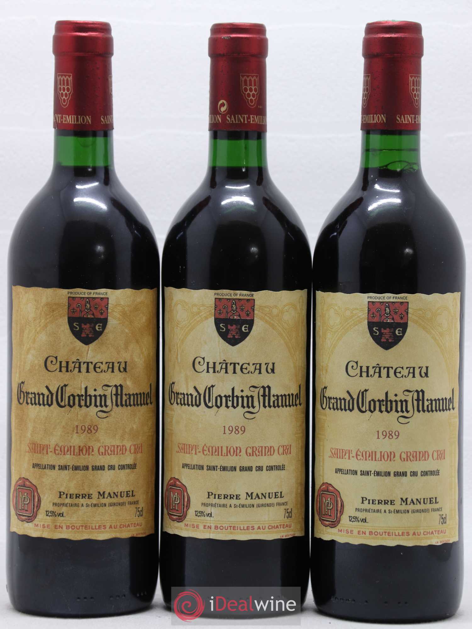 Château Grand Corbin Manuel 1989 - Lot de 6 bouteilles - 2
