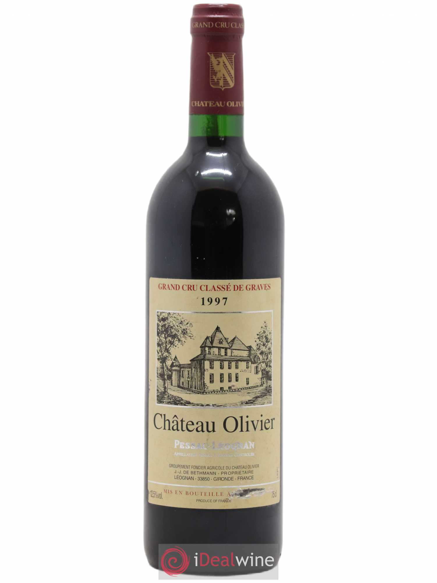 Château Olivier Cru Classé de Graves 1997 - Lot de 1 bouteille - 0