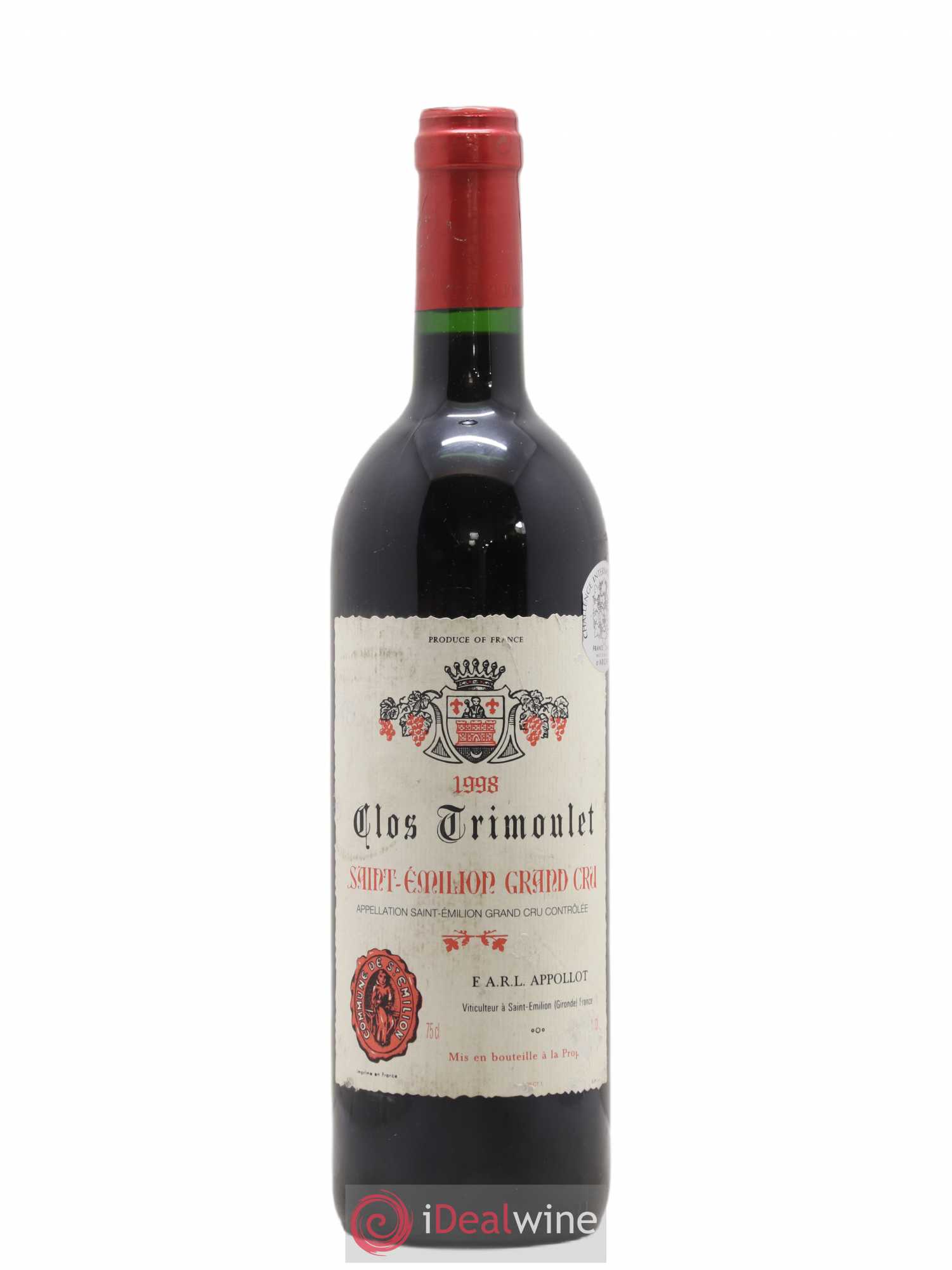 Clos Trimoulet 1998 - Lot de 1 bouteille - 0