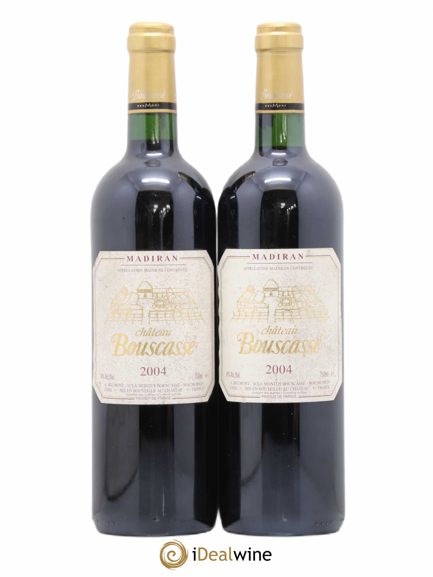 Madiran Château Bouscassé Alain Brumont 2004 - Lot de 2 bouteilles - 0