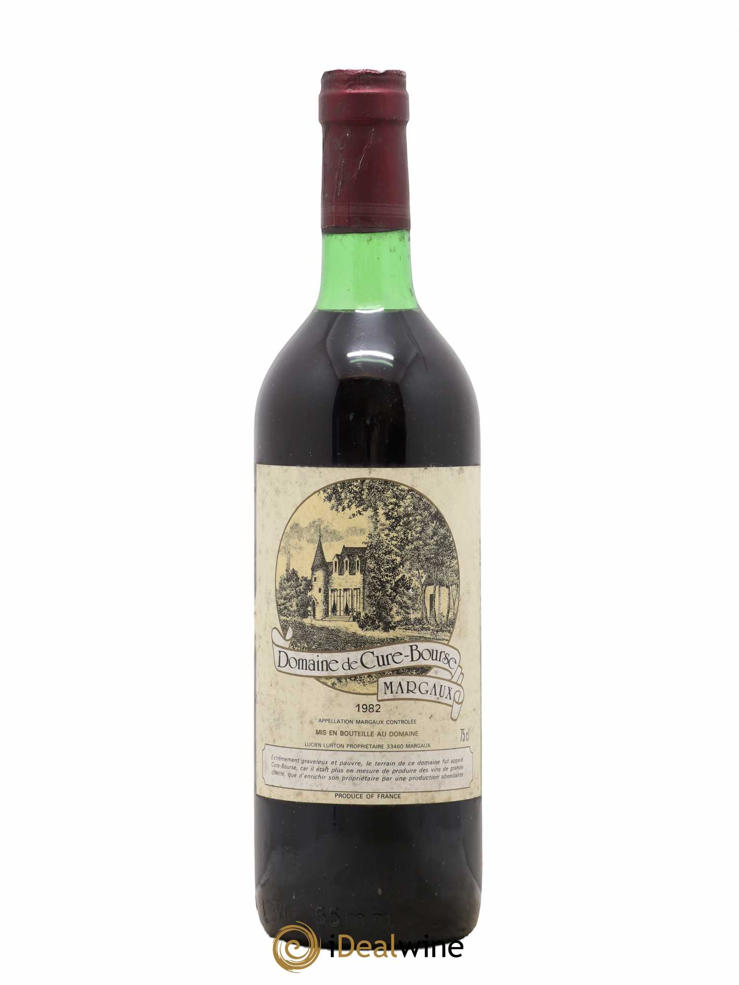 Bordeaux Margaux Domaine de Cure Bourse 1982 - Posten von 1 Flasche - 0