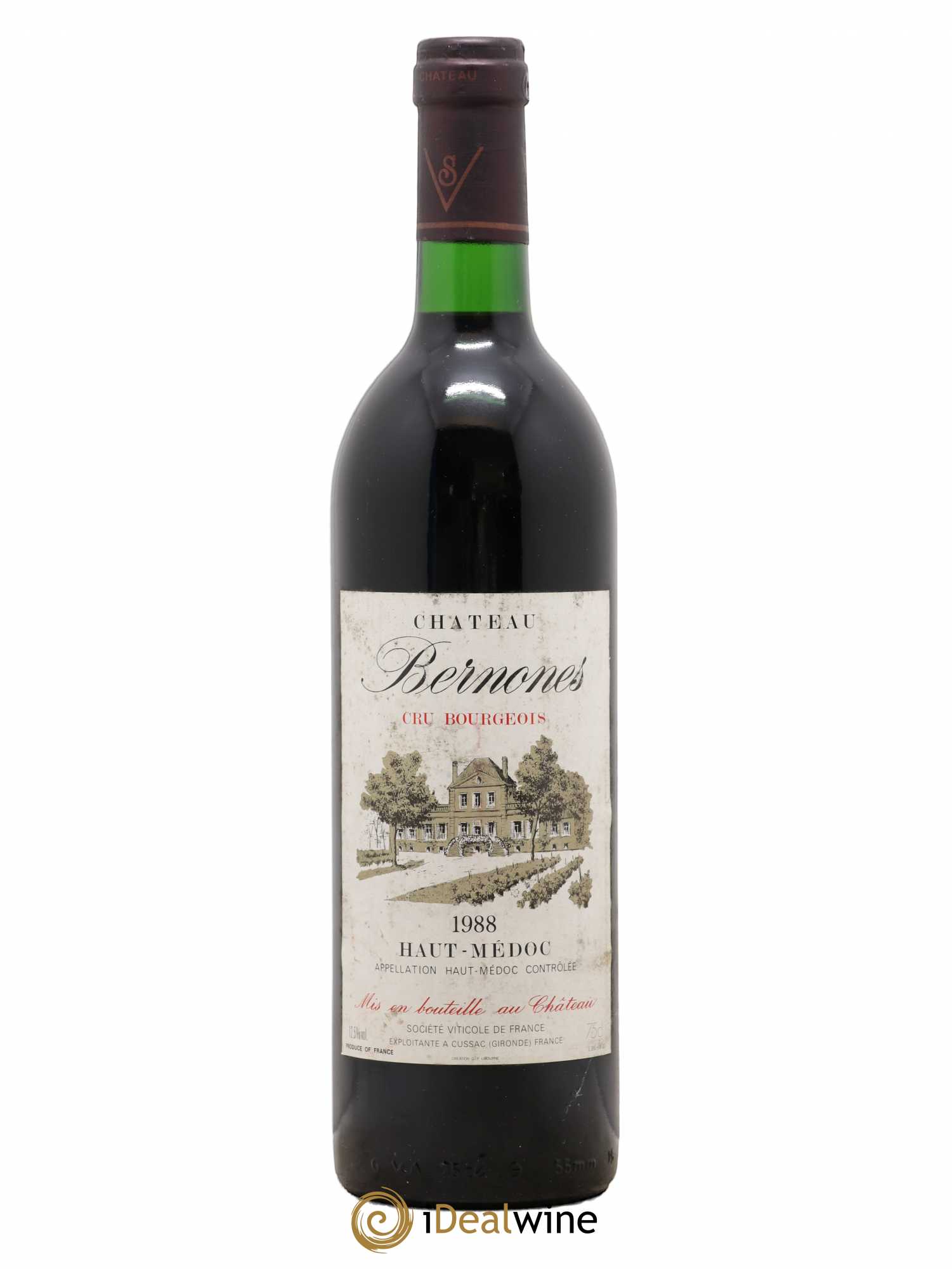 Château Bernones Cru Bourgeois 1988 - Lot de 1 bouteille - 0