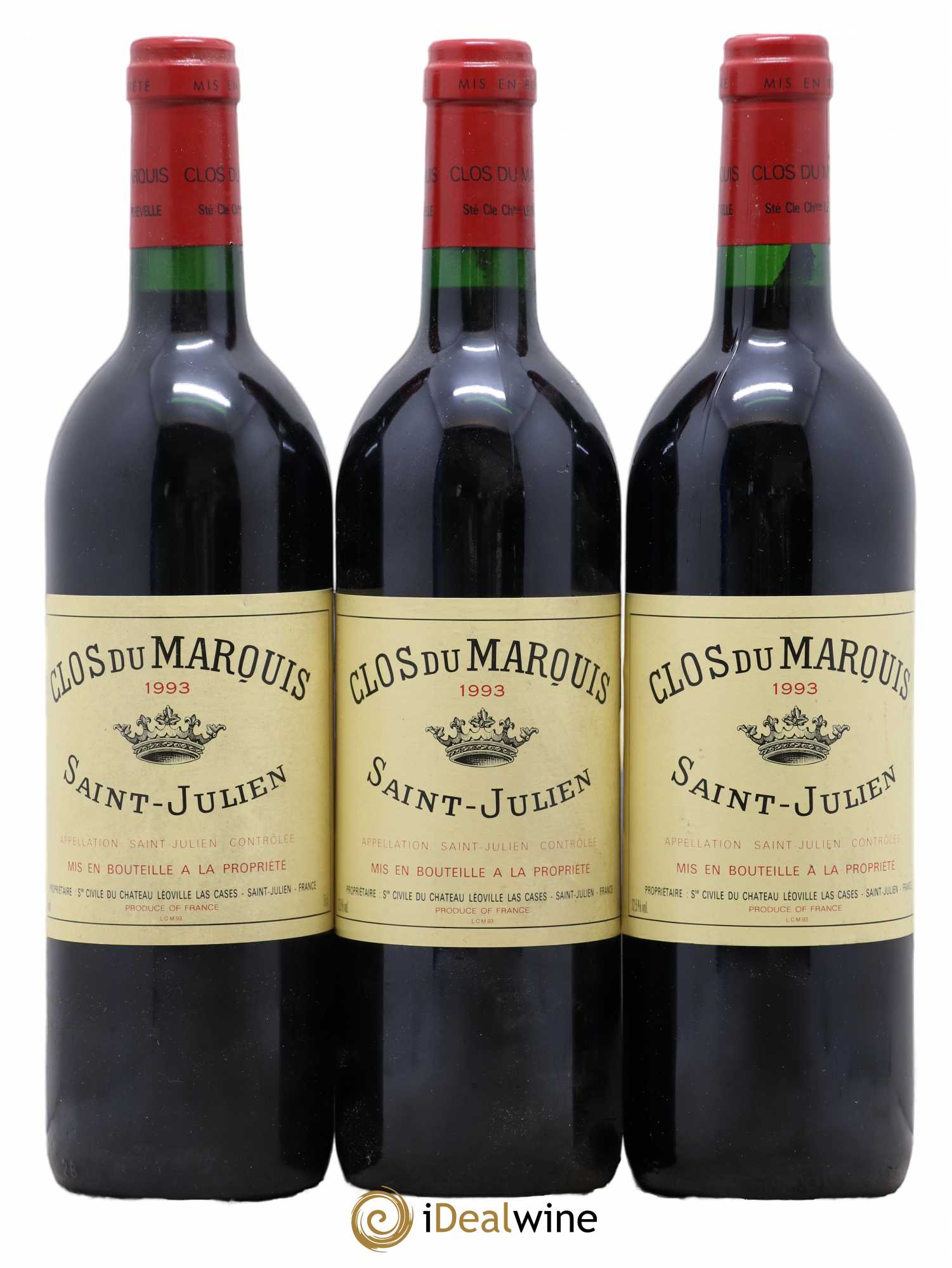 Clos du Marquis 1993 - Lot de 3 bouteilles - 0