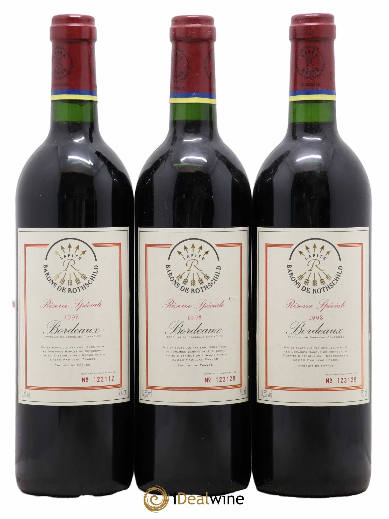 Bordeaux Reserve Speciale Barons De Rothchild 1998 - Lot de 6 bouteilles - 2