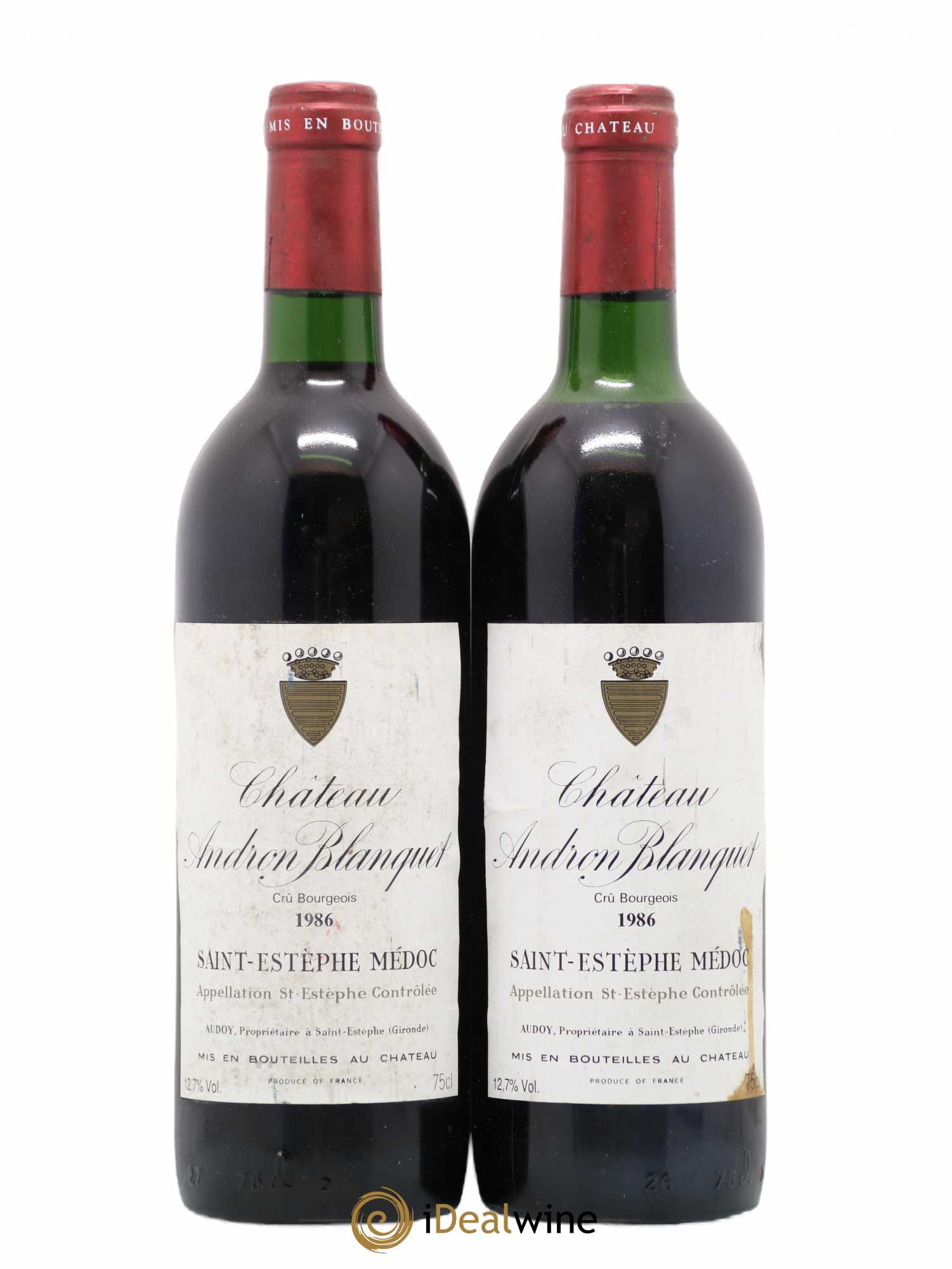 Château Andron Blanquet Cru Bourgeois (sans prix de réserve) 1986 - Lot de 2 bouteilles - 0
