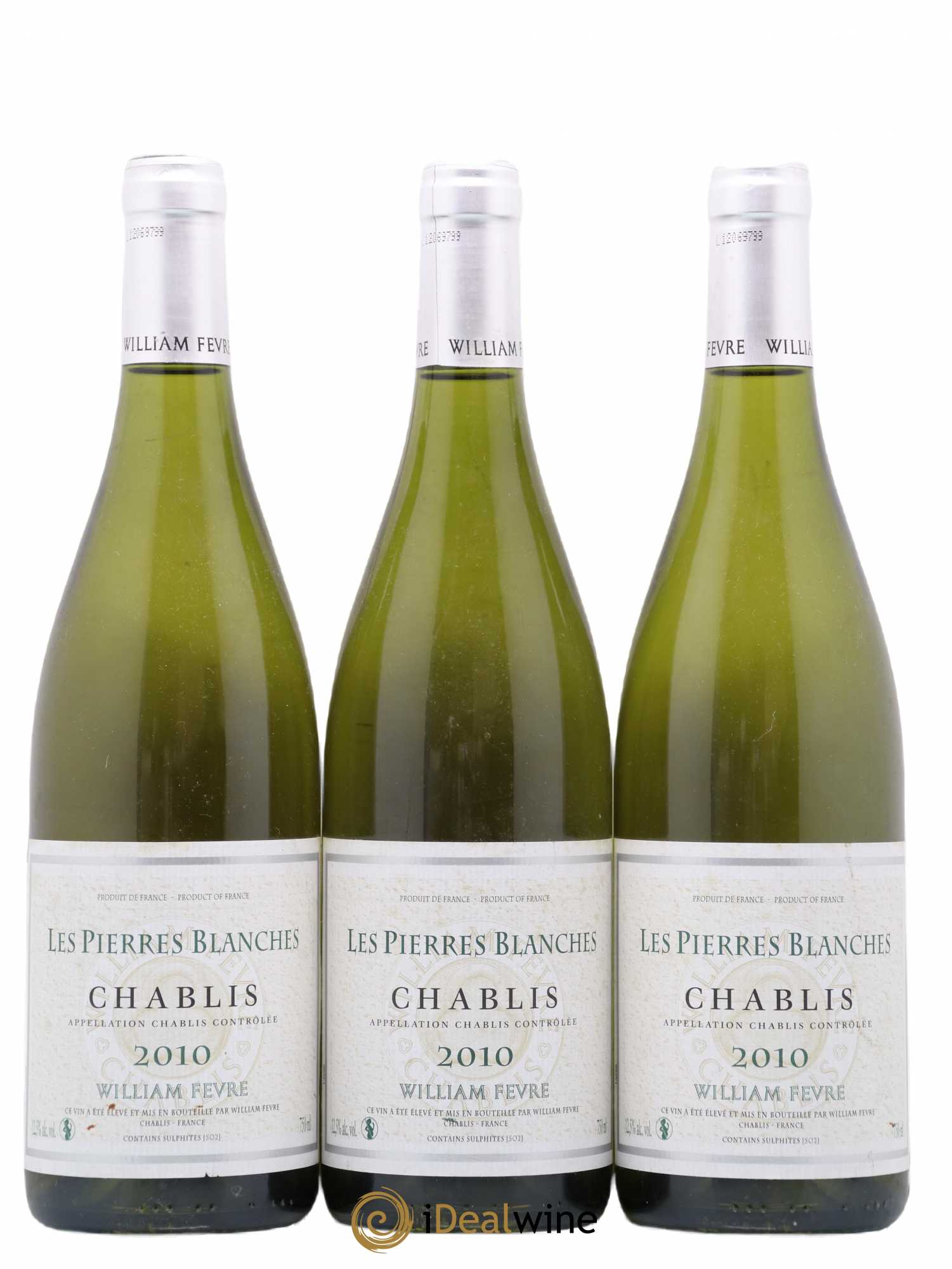 Chablis William Fèvre Les Roches Dorées 2010 - Lot de 3 bouteilles - 0