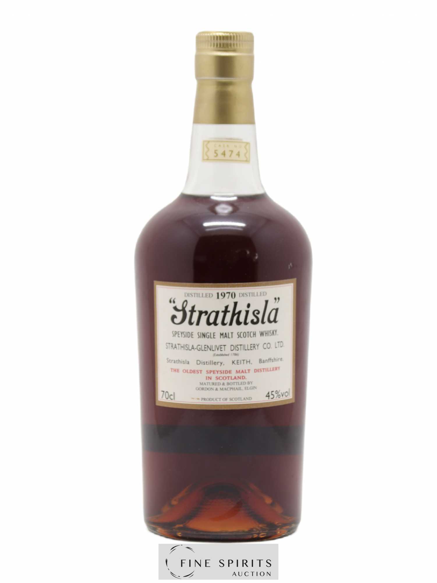 Strathisla 1970 Gordon & MacPhail Cask n°5474 - bottled 2010 - Lot de 1 bouteille - 0