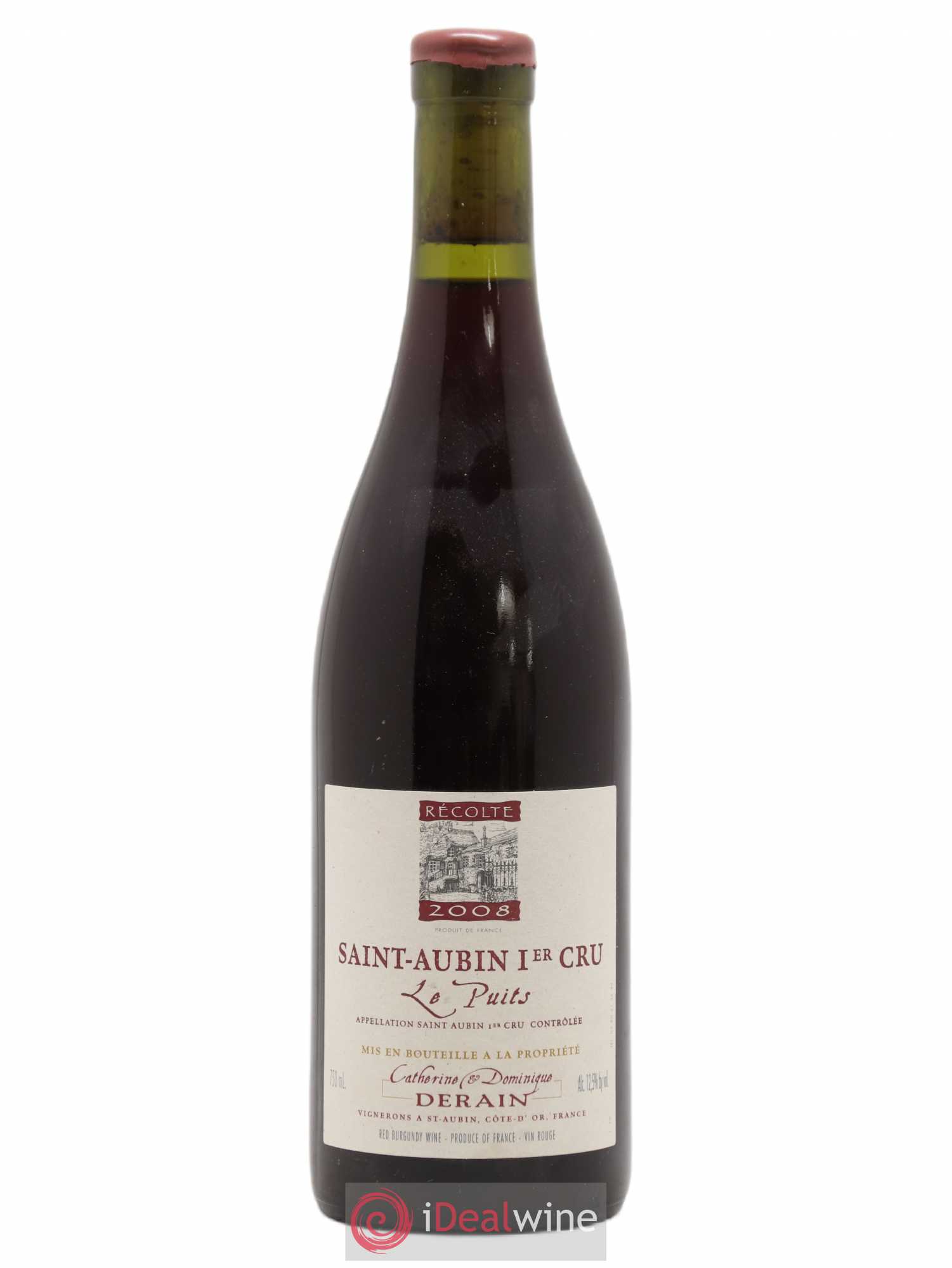 Saint-Aubin 1er Cru Le Puits Catherine et Dominique Derain 2008 - Lot de 1 bouteille - 0