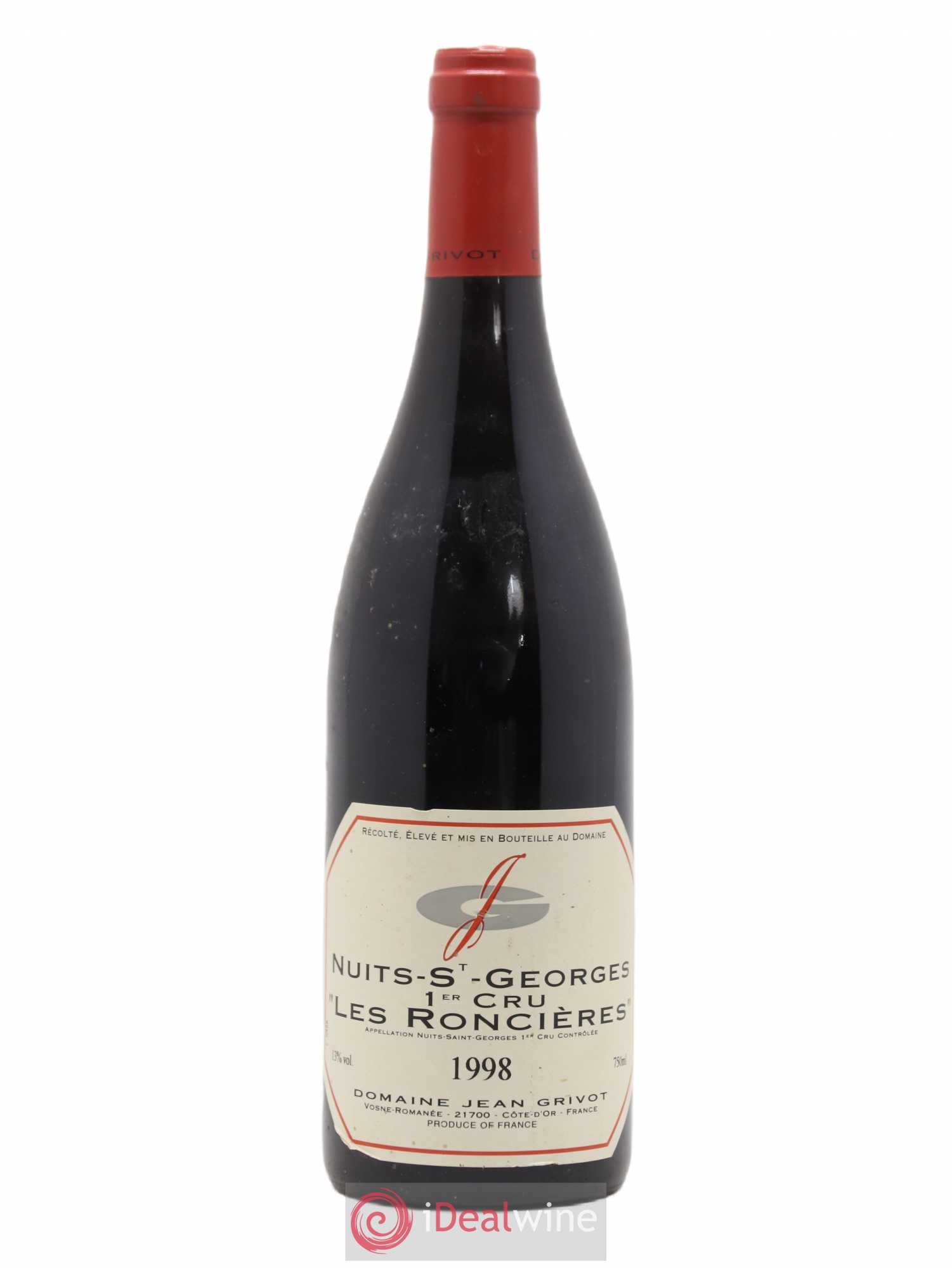 Nuits-Saint-Georges 1er Cru Roncière Jean Grivot 1998 - Lot de 1 bouteille - 0