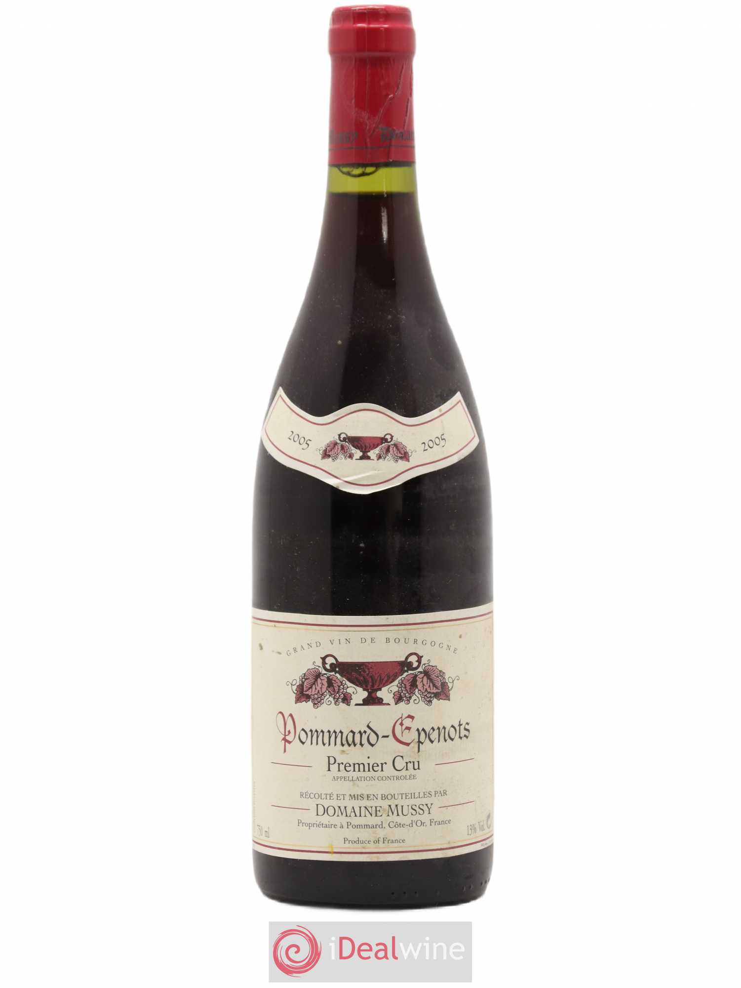 Pommard 1er Cru Epenots Domaine Mussy 2005 - Lot de 1 bouteille - 0