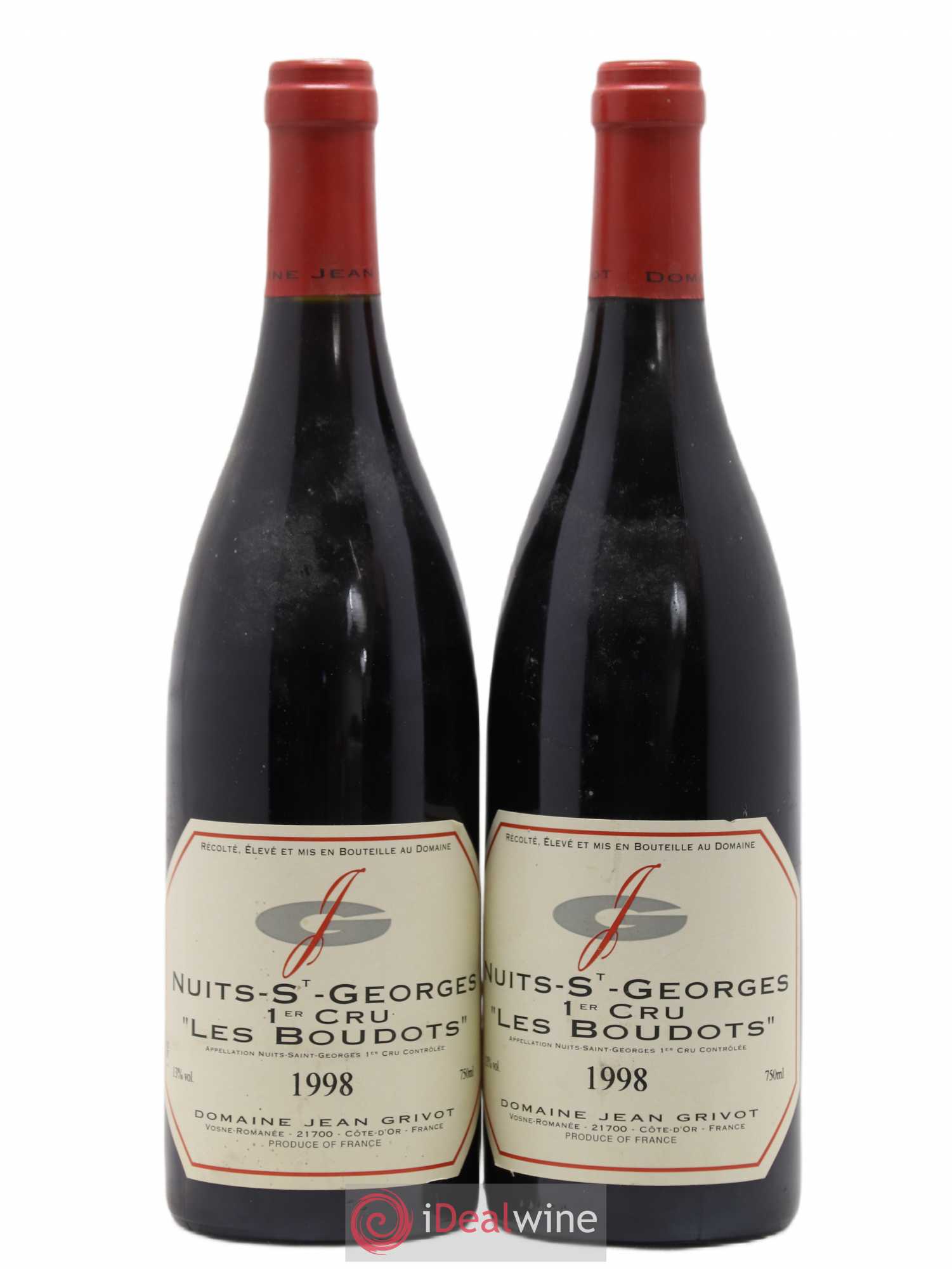 Nuits-Saint-Georges 1er Cru Aux Boudots Jean Grivot 1998 - Lot de 2 bouteilles - 0