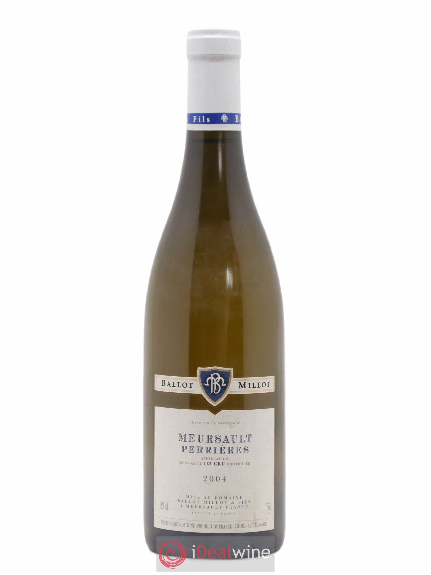 Meursault 1er Cru Perrières Ballot Millot 2004 - Lot de 1 bouteille - 0
