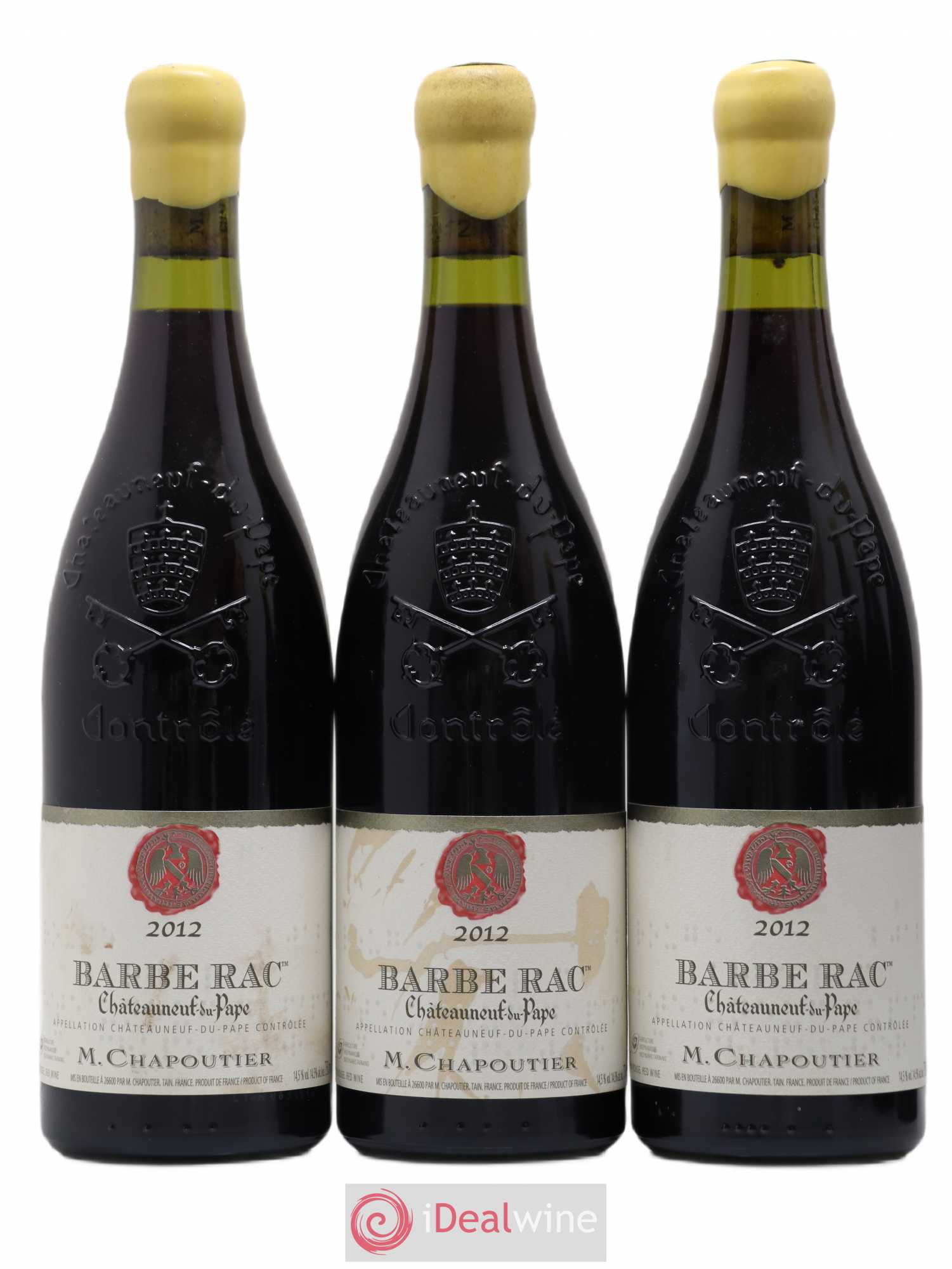 Châteauneuf-du-Pape Barbe Rac Chapoutier 2012 - Lot de 6 bouteilles - 1