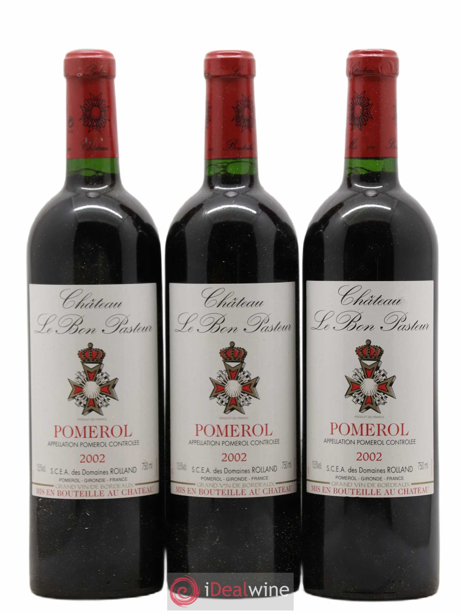 Château le Bon Pasteur 2002 - Lot de 3 bouteilles - 0