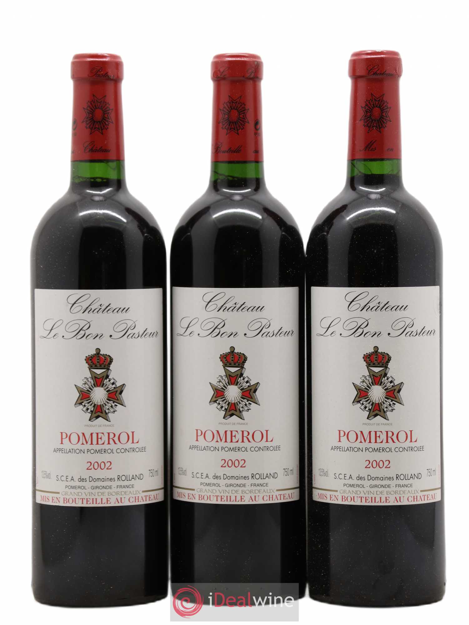 Château le Bon Pasteur 2002 - Lot de 3 bouteilles - 0