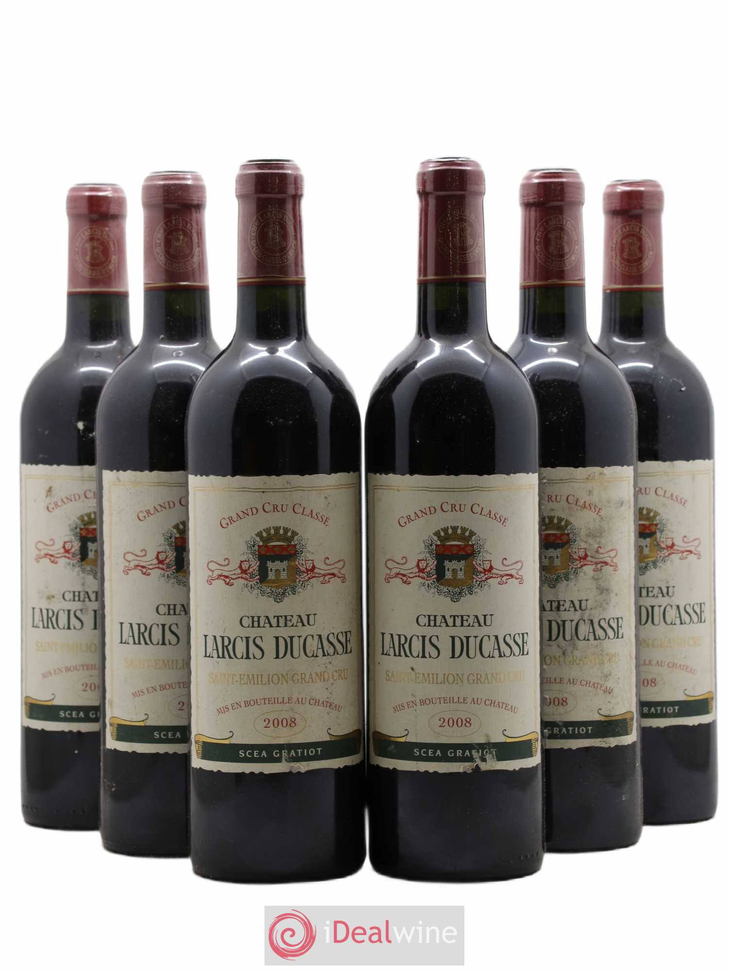 Château Larcis Ducasse 1er Grand Cru Classé B 2008 - Lot de 6 bouteilles - 0