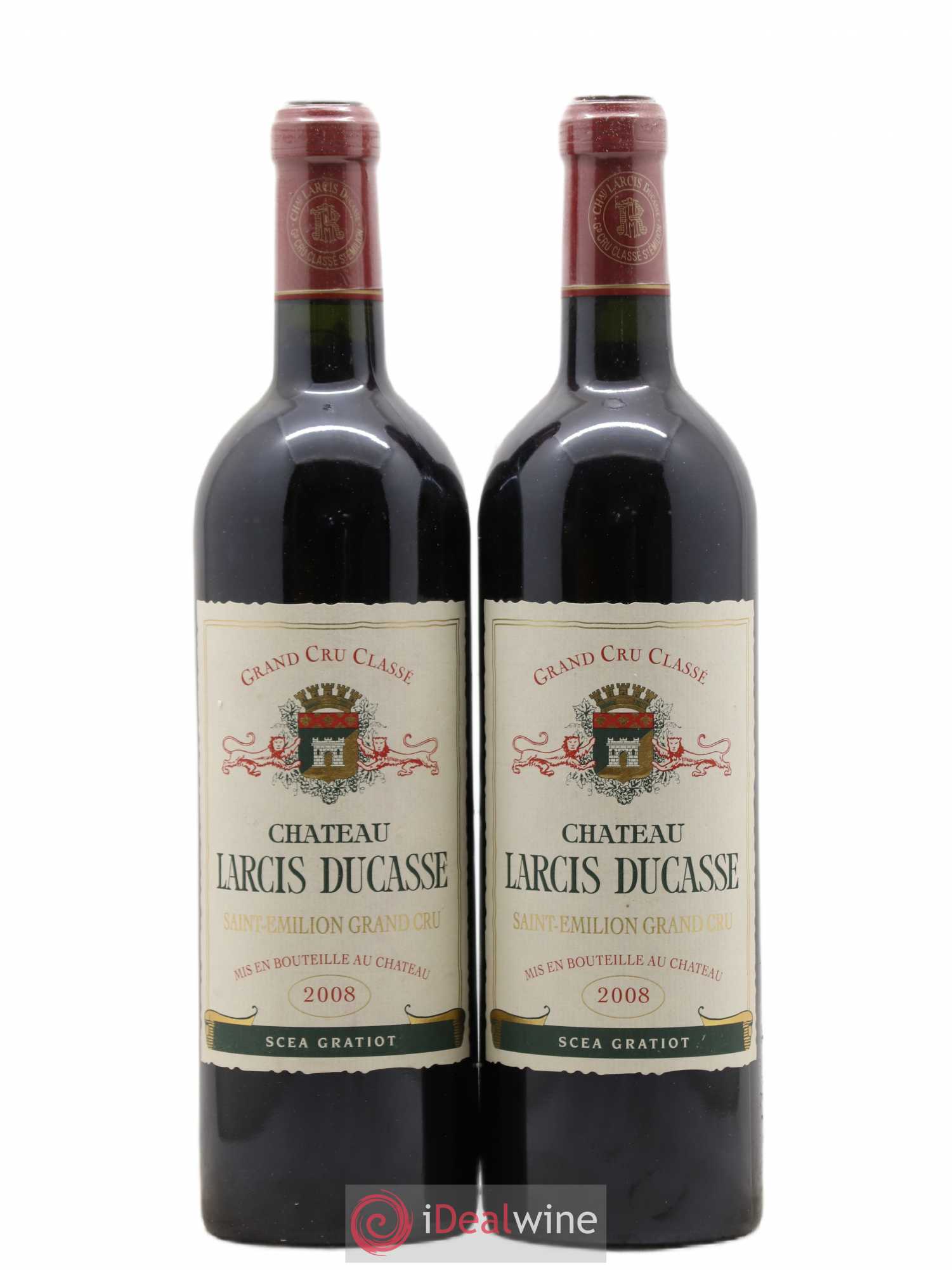 Château Larcis Ducasse 1er Grand Cru Classé B 2008 - Lot de 2 bouteilles - 0