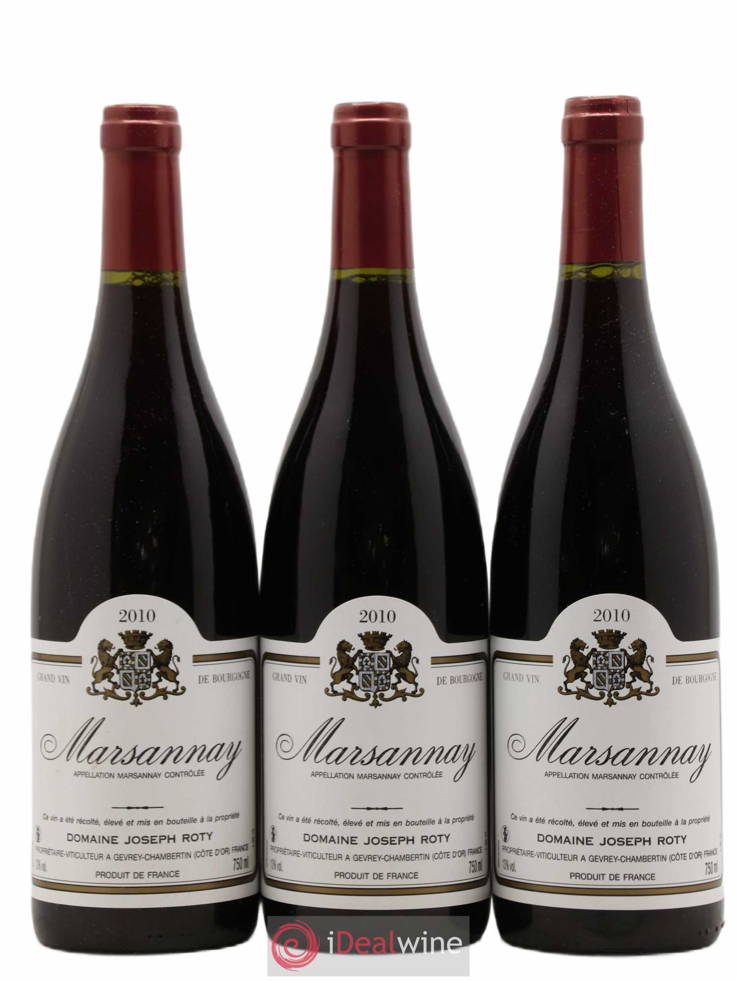 Marsannay Joseph Roty (Domaine) 2010 - Lot de 3 bouteilles - 0