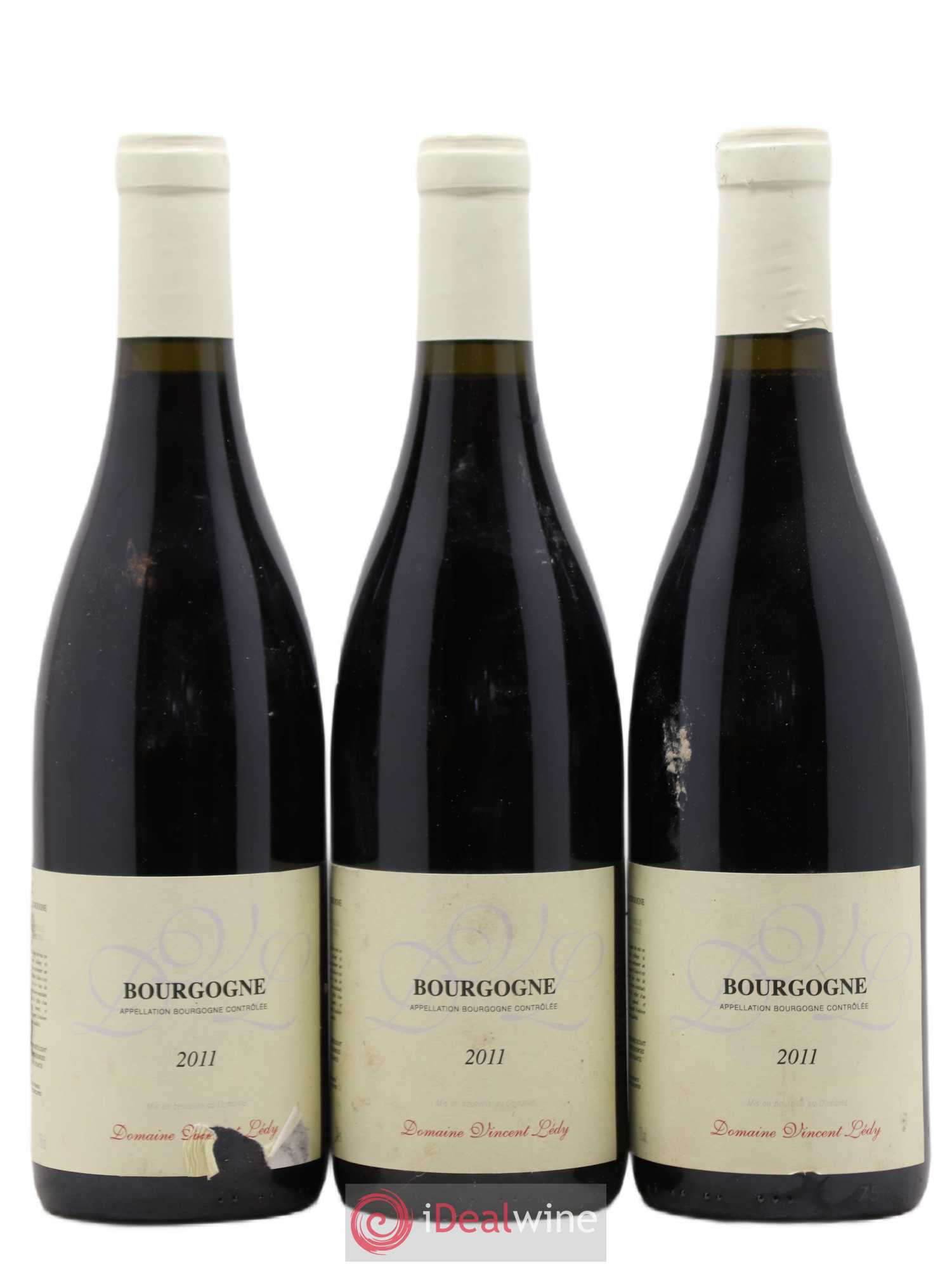 Bourgogne V.Ledy 2011 - Lot de 3 bouteilles - 0