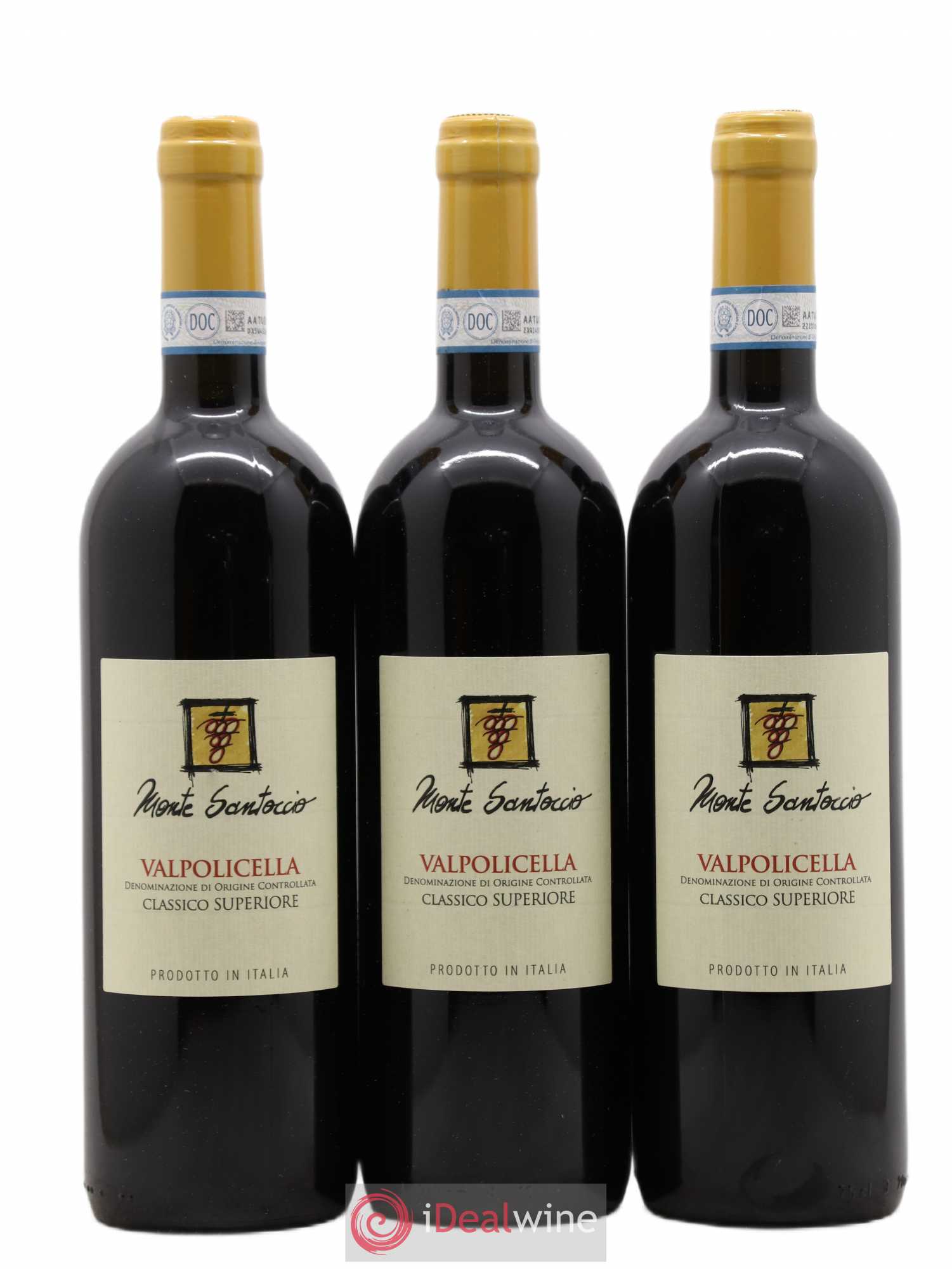 Valpolicella Classico DOC Superiore Monte Santoccio (sans prix de réserve) 2015 - Posten von 3 Flaschen - 0