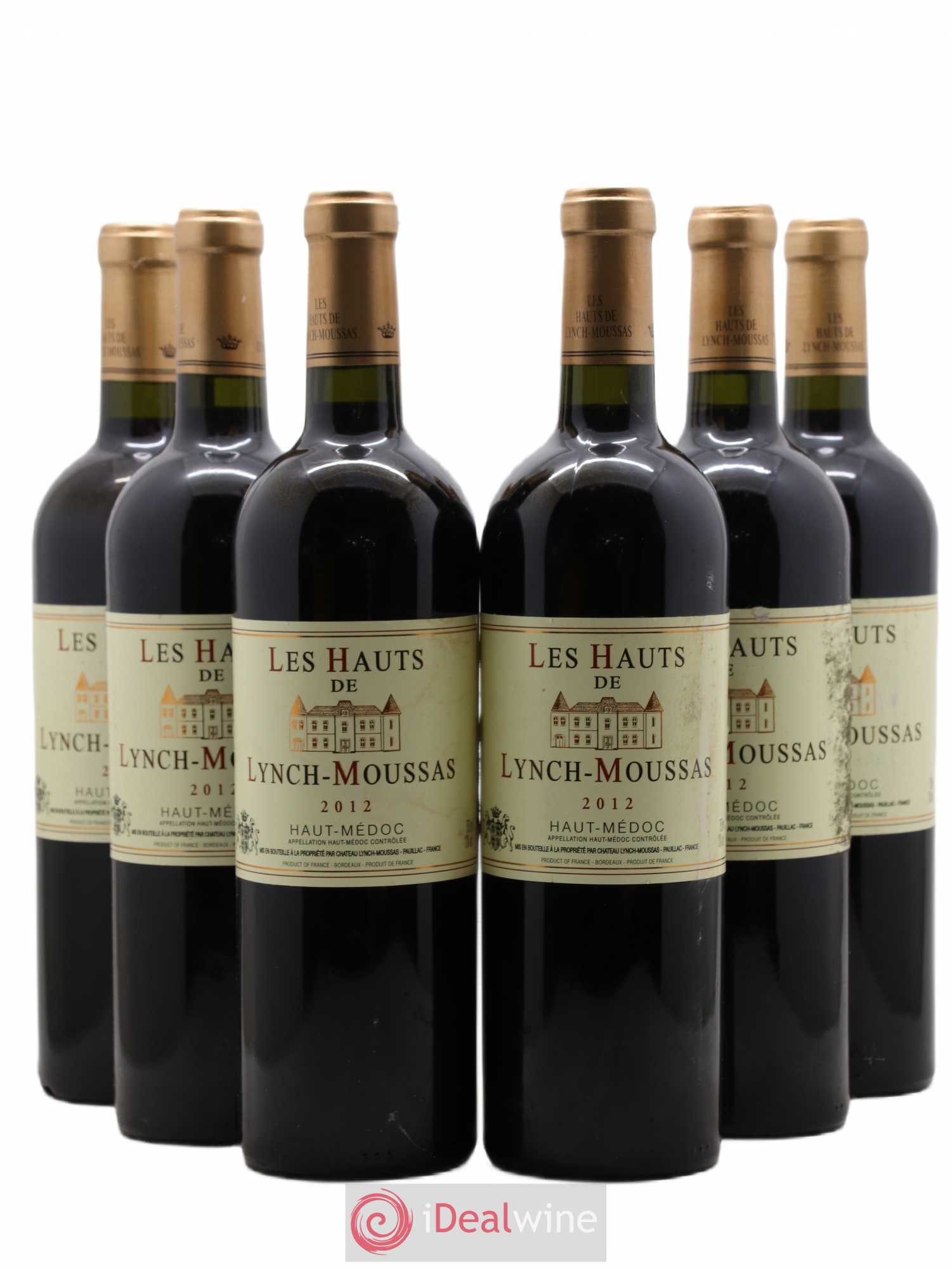 Haut Médoc Les Hauts de Lynch Moussas 2012 - Lot de 6 bouteilles - 0