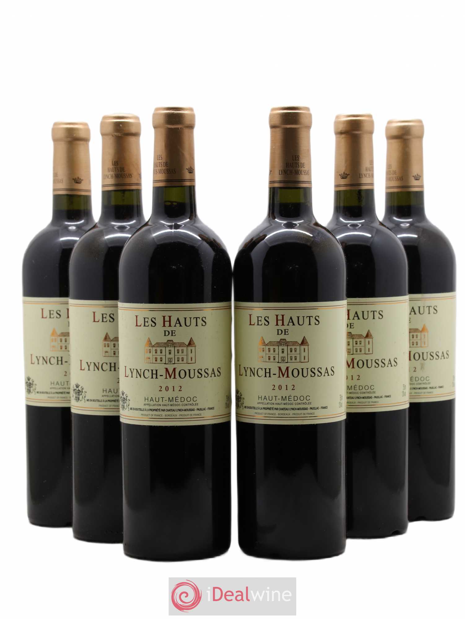 Haut Médoc Les Hauts de Lynch Moussas 2012 - Lot de 6 bouteilles - 0