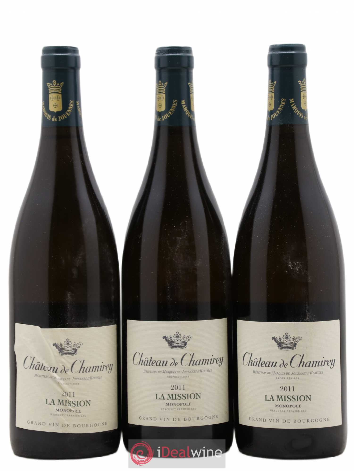 Mercurey 1er Cru La Mission Château de Chamirey 2011 - Lot de 3 bouteilles - 0