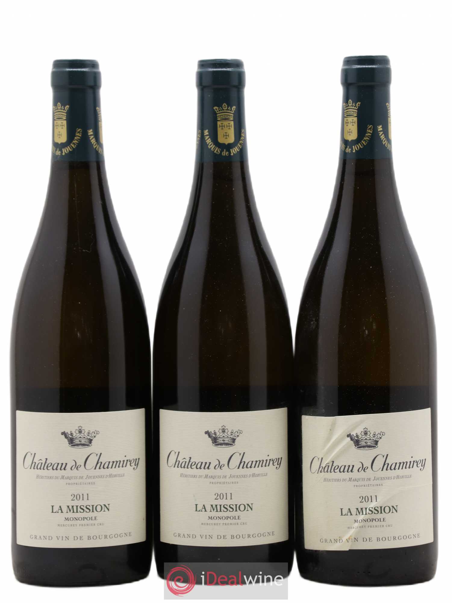 Mercurey 1er Cru La Mission Château de Chamirey 2011 - Lot de 3 bouteilles - 0