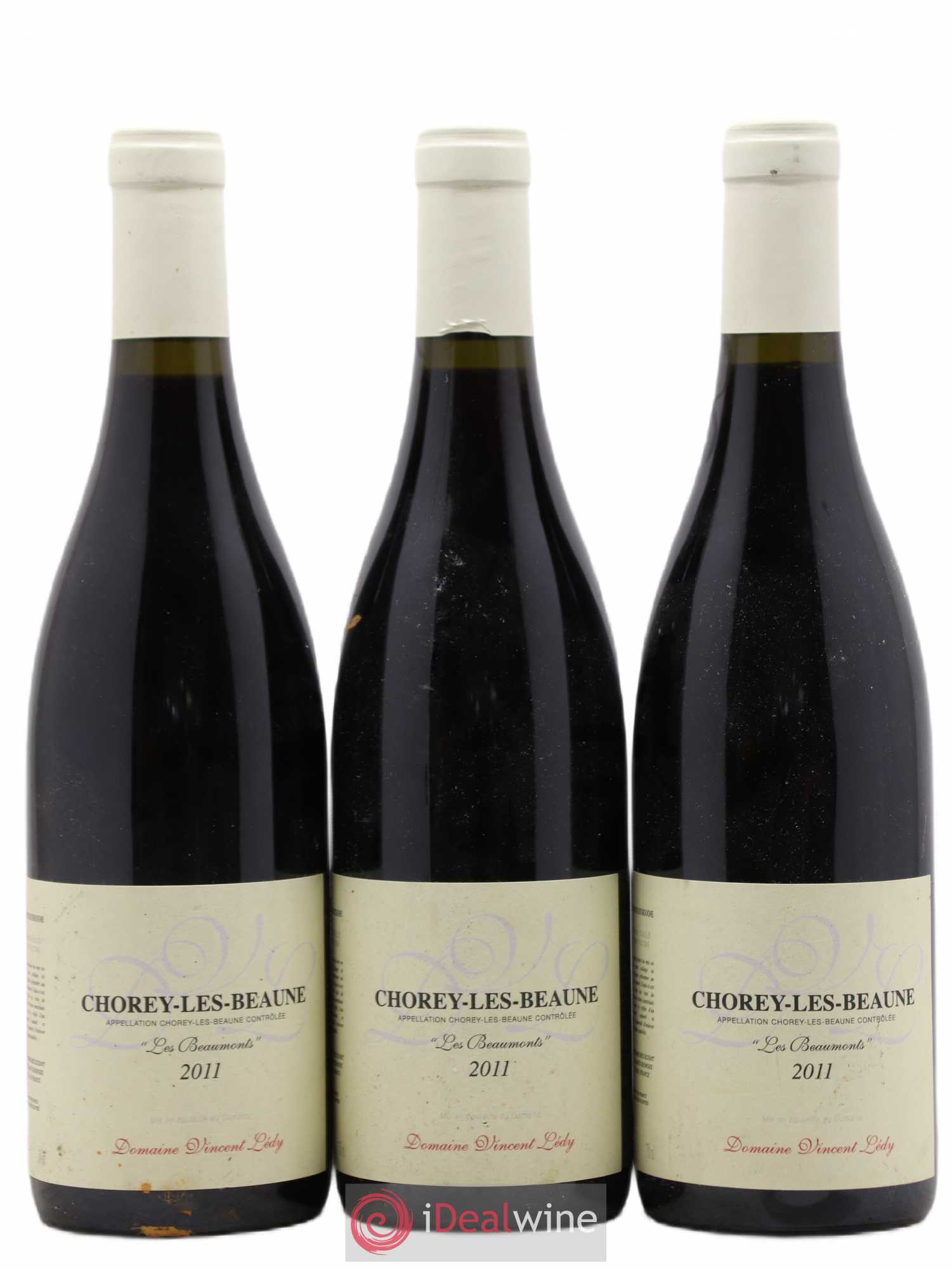 Chorey-lès-Beaune Beaumonts V.Ledy 2011 - Posten von 3 Flaschen - 0