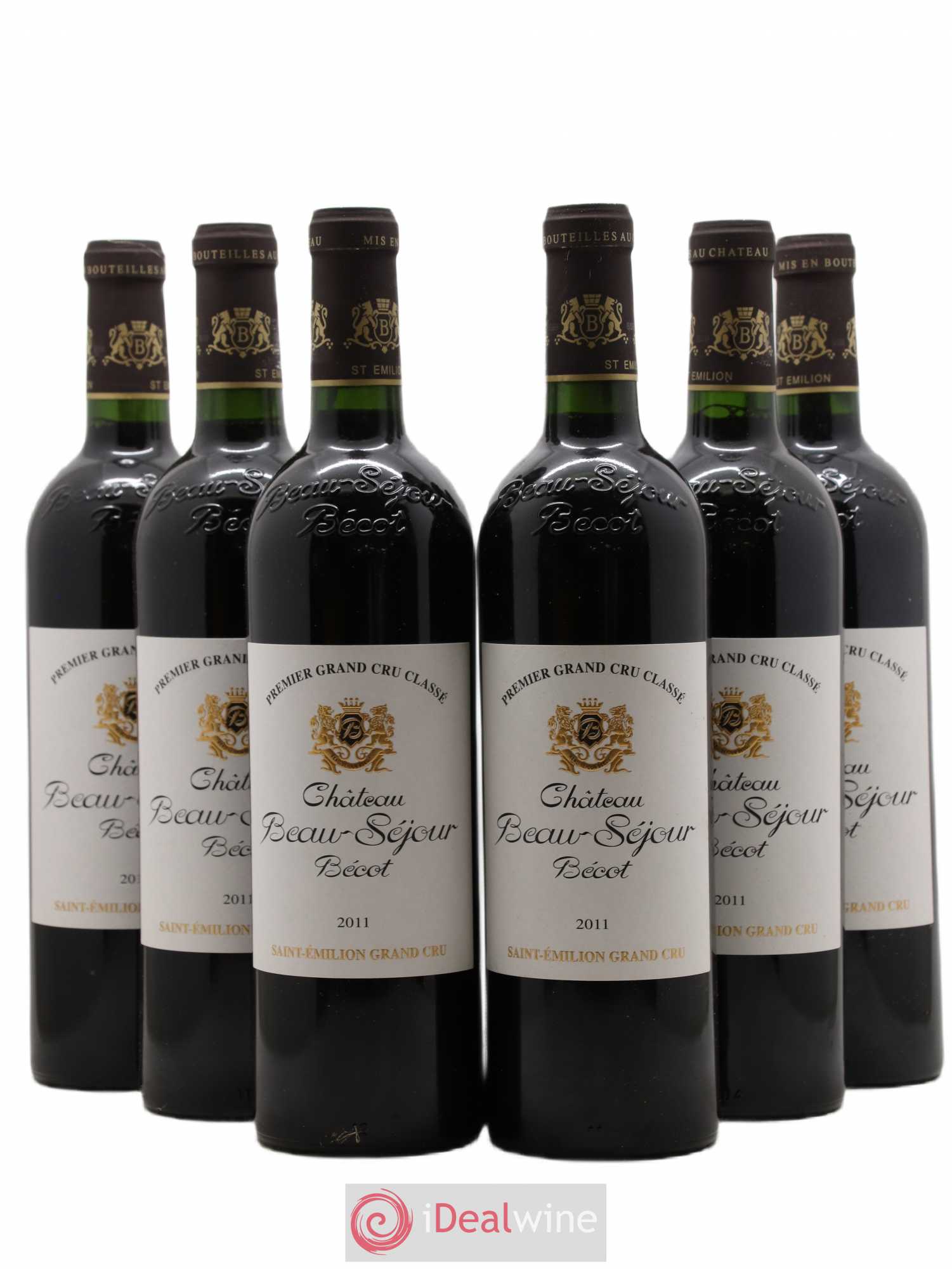 Château Beau-Séjour Bécot 1er Grand Cru Classé B 2011 - Lot de 6 bouteilles - 0