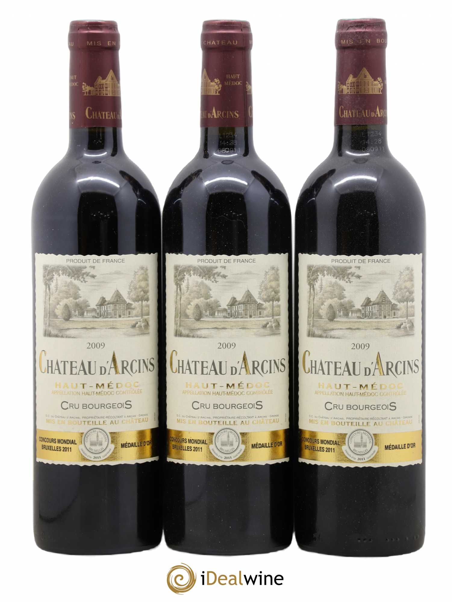 Château d' Arcins Cru Bourgeois 2009 - Lot de 6 bouteilles - 1