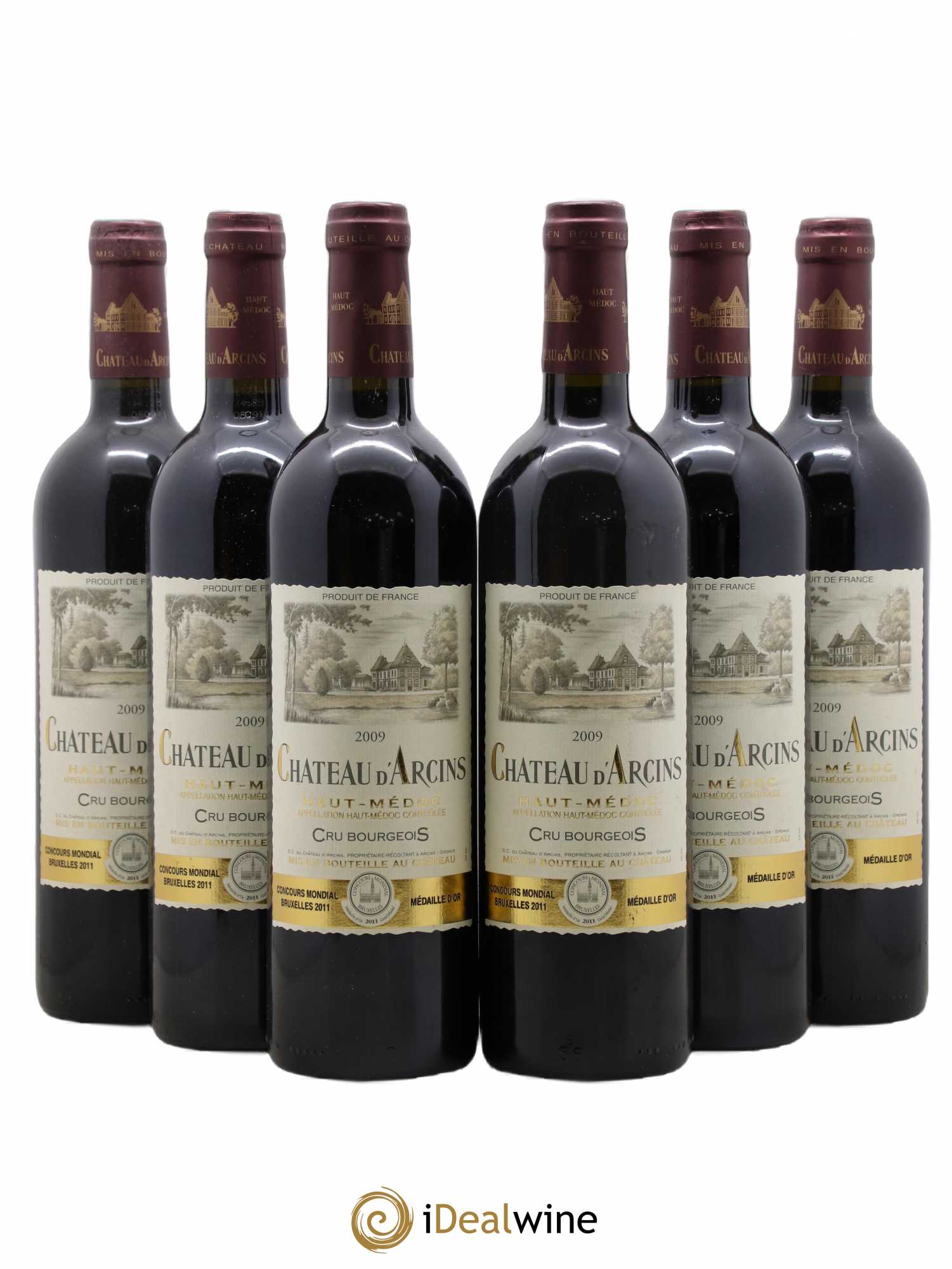 Château d' Arcins Cru Bourgeois 2009 - Lot de 6 bouteilles - 0