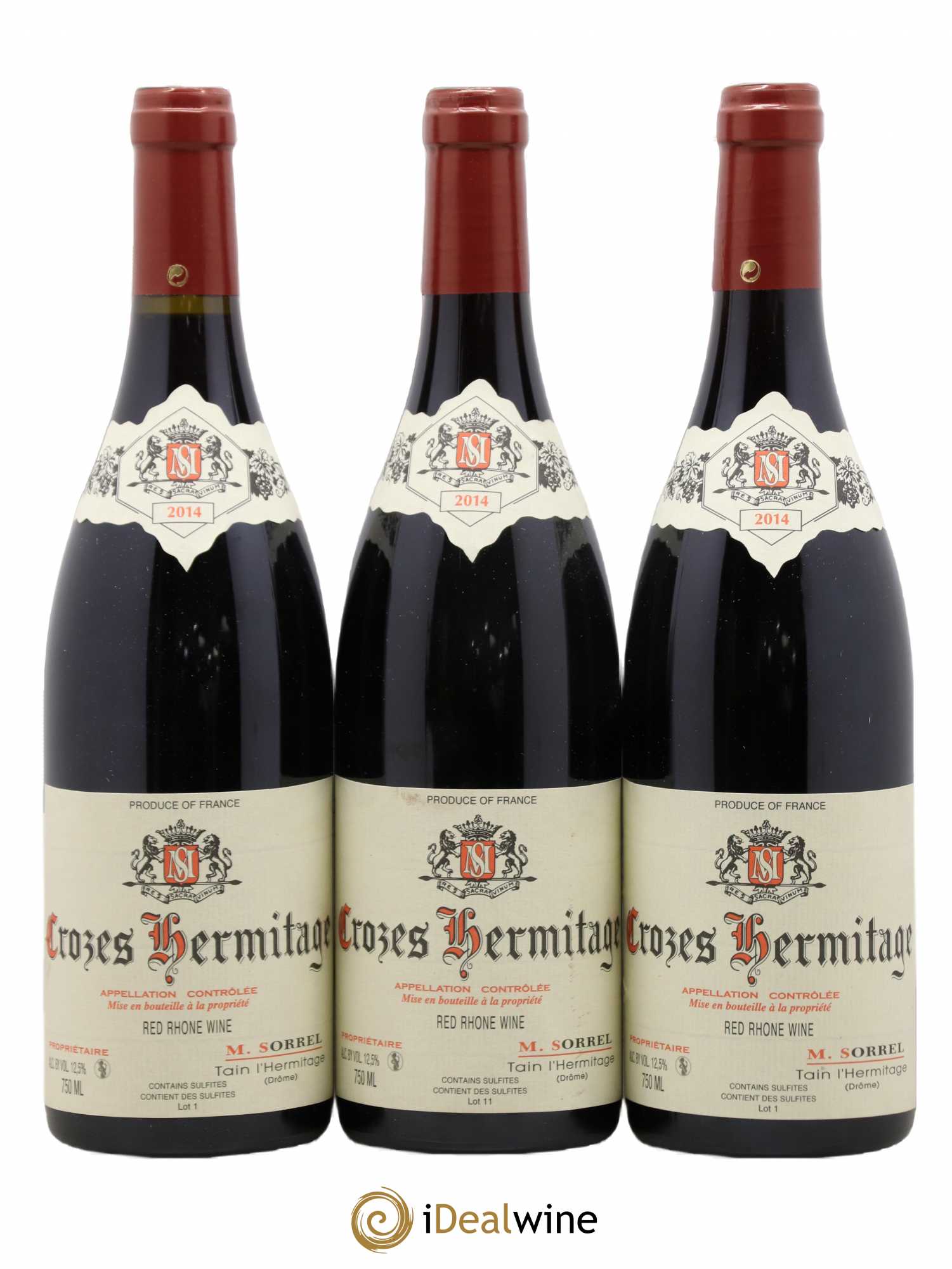 Crozes-Hermitage Marc Sorrel 2014 - Lot de 3 bouteilles - 0